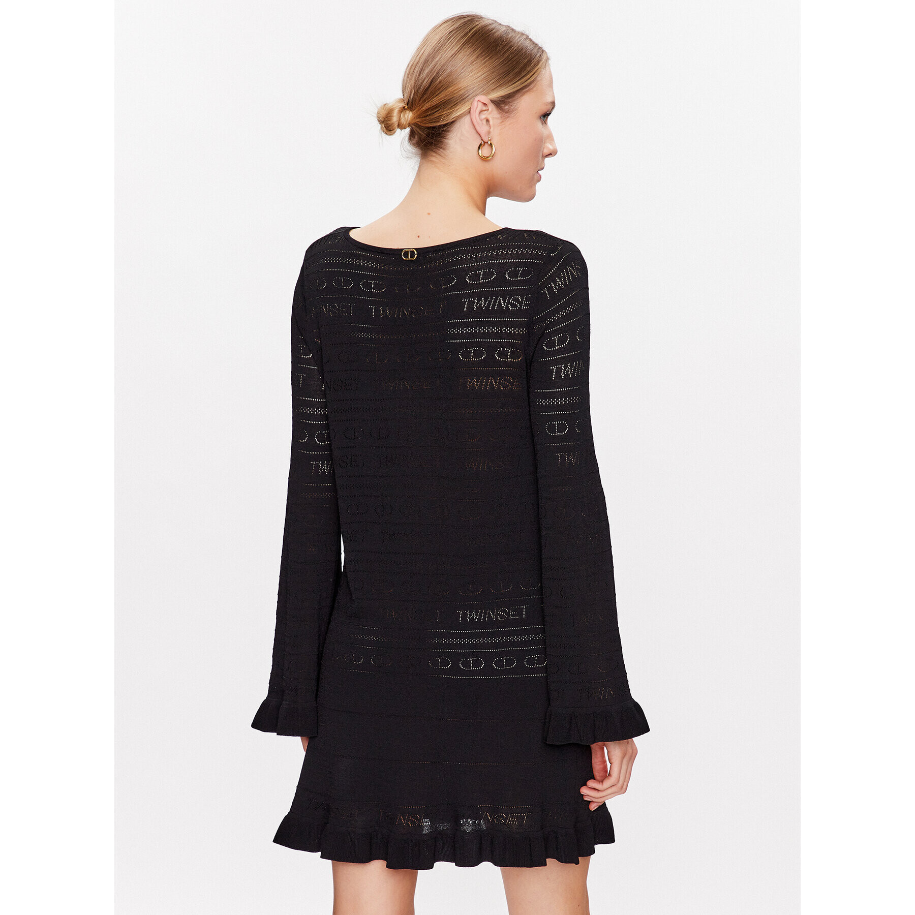 TWINSET Лятна рокля 231TT3110 Черен Regular Fit - Pepit.bg