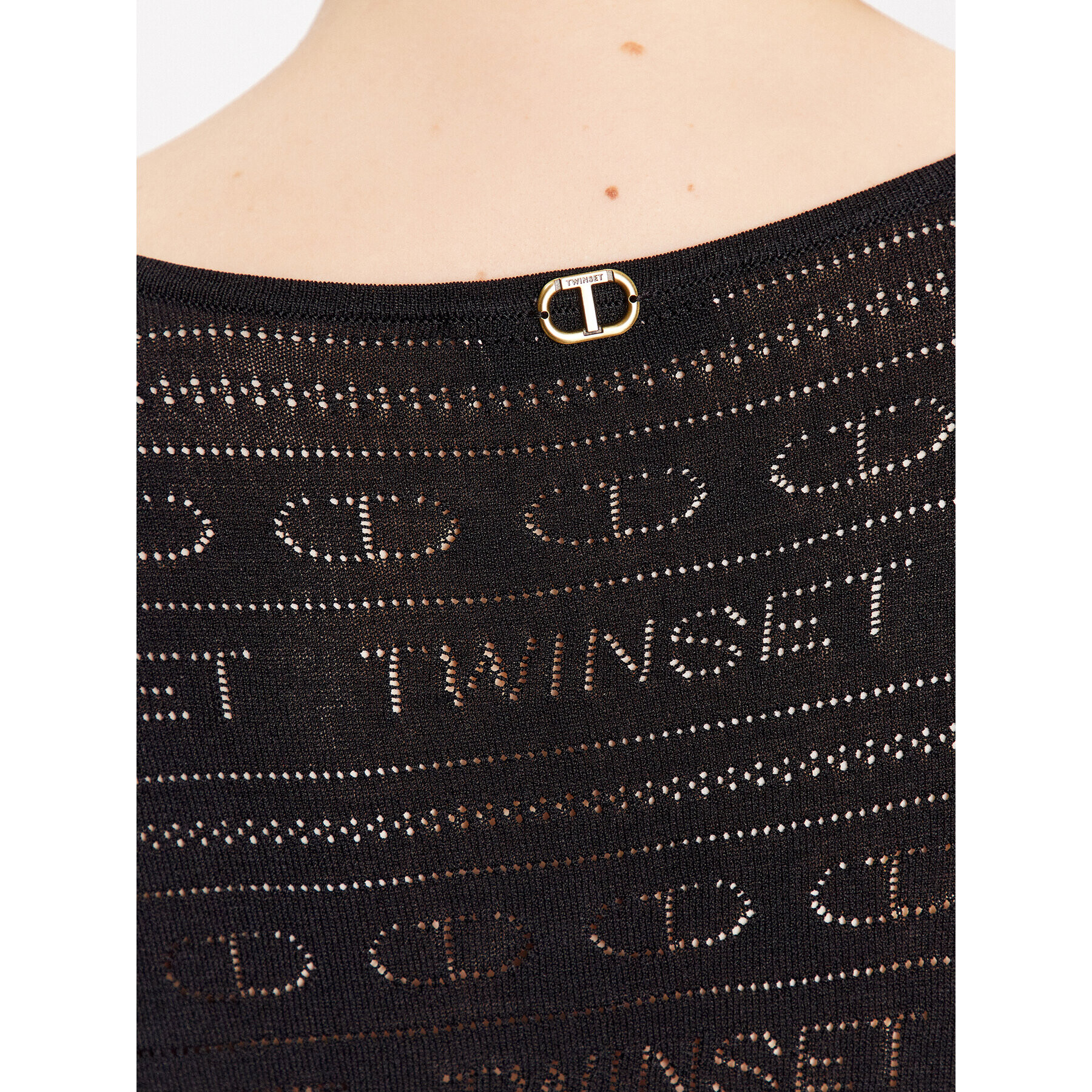 TWINSET Лятна рокля 231TT3110 Черен Regular Fit - Pepit.bg