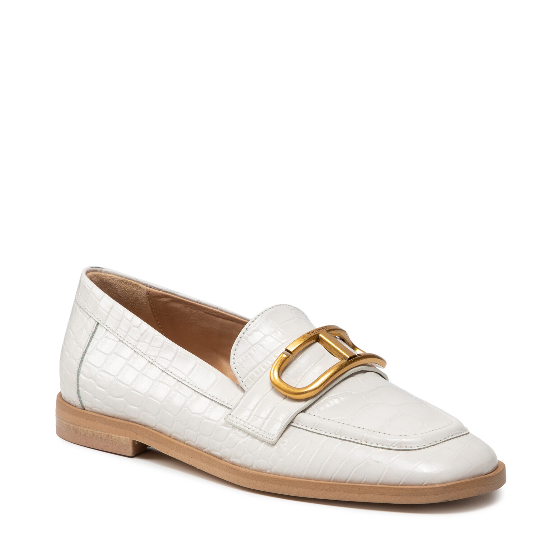 TWINSET Лоуфъри Mocassino 212TCP12C Бял - Pepit.bg