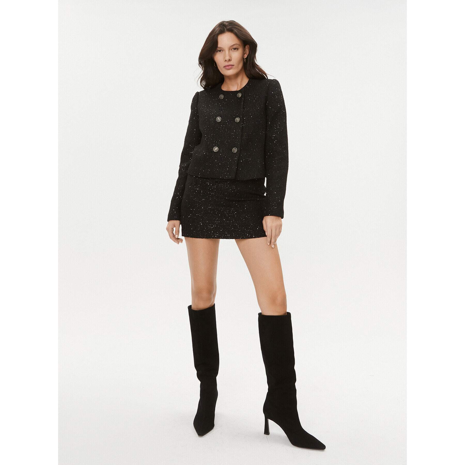 TWINSET Мини пола 232TT2182 Черен Slim Fit - Pepit.bg