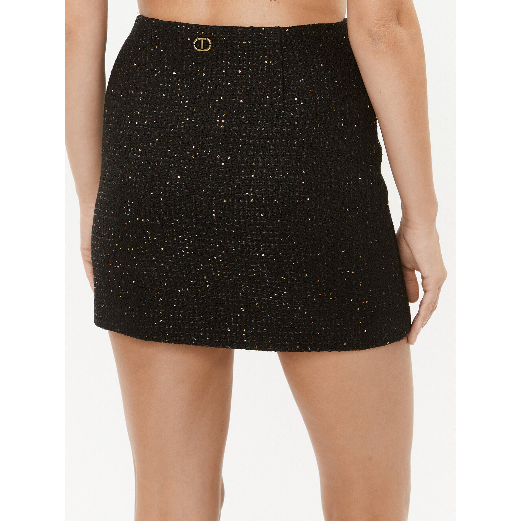 TWINSET Мини пола 232TT2182 Черен Slim Fit - Pepit.bg