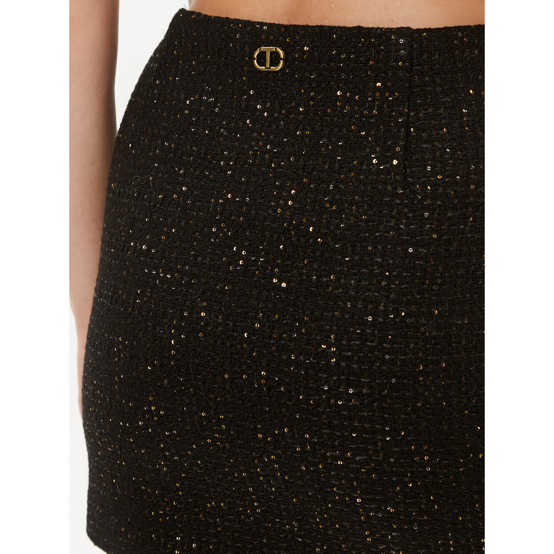 TWINSET Мини пола 232TT2182 Черен Slim Fit - Pepit.bg