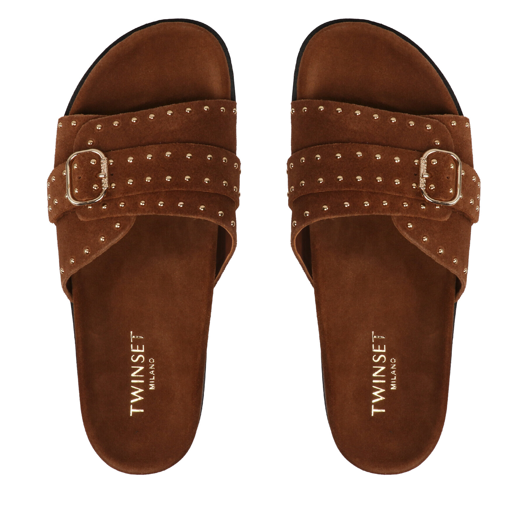 TWINSET Обувки 231TCT196 Кафяв - Pepit.bg