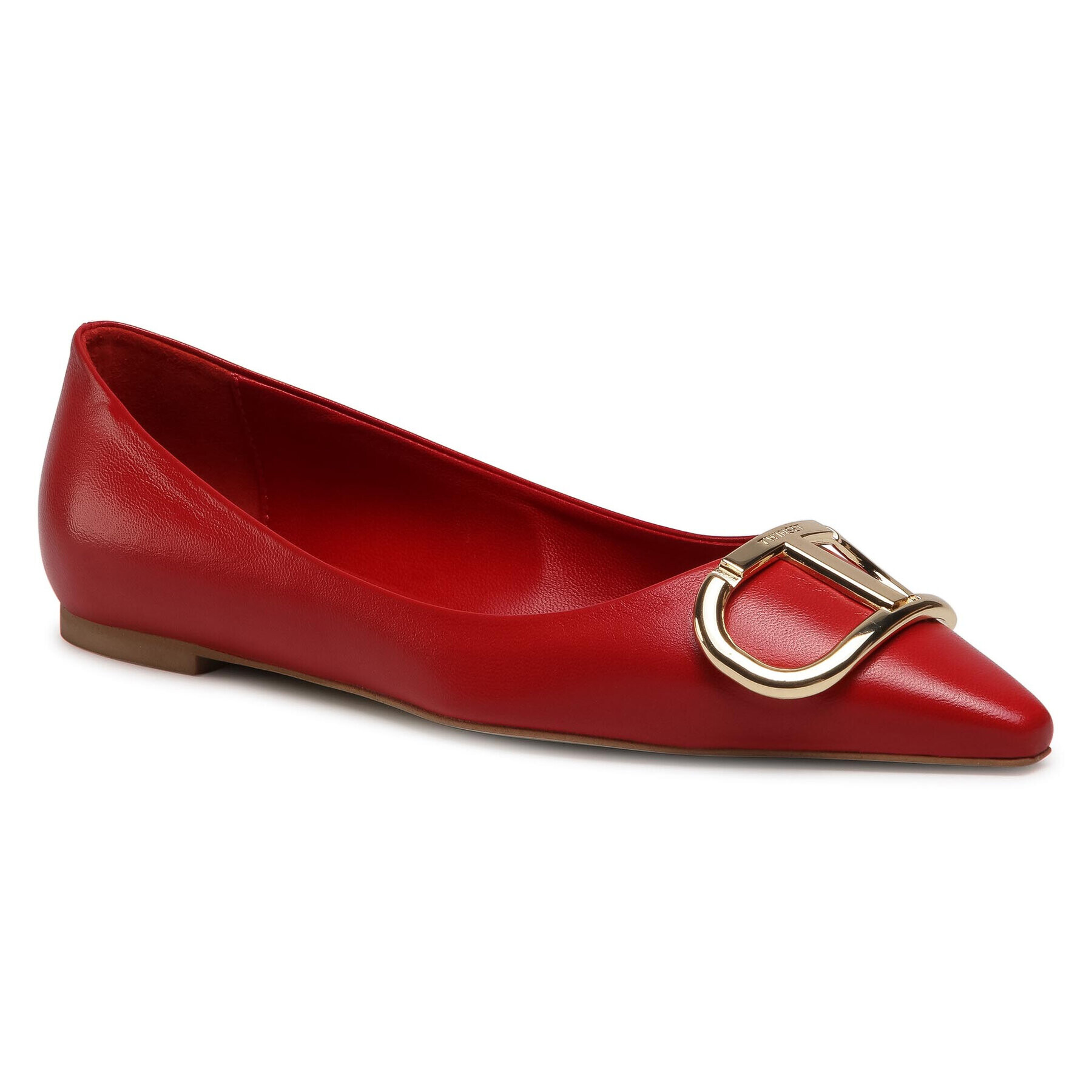 TWINSET Обувки Ballerina 211TCT010 Червен - Pepit.bg