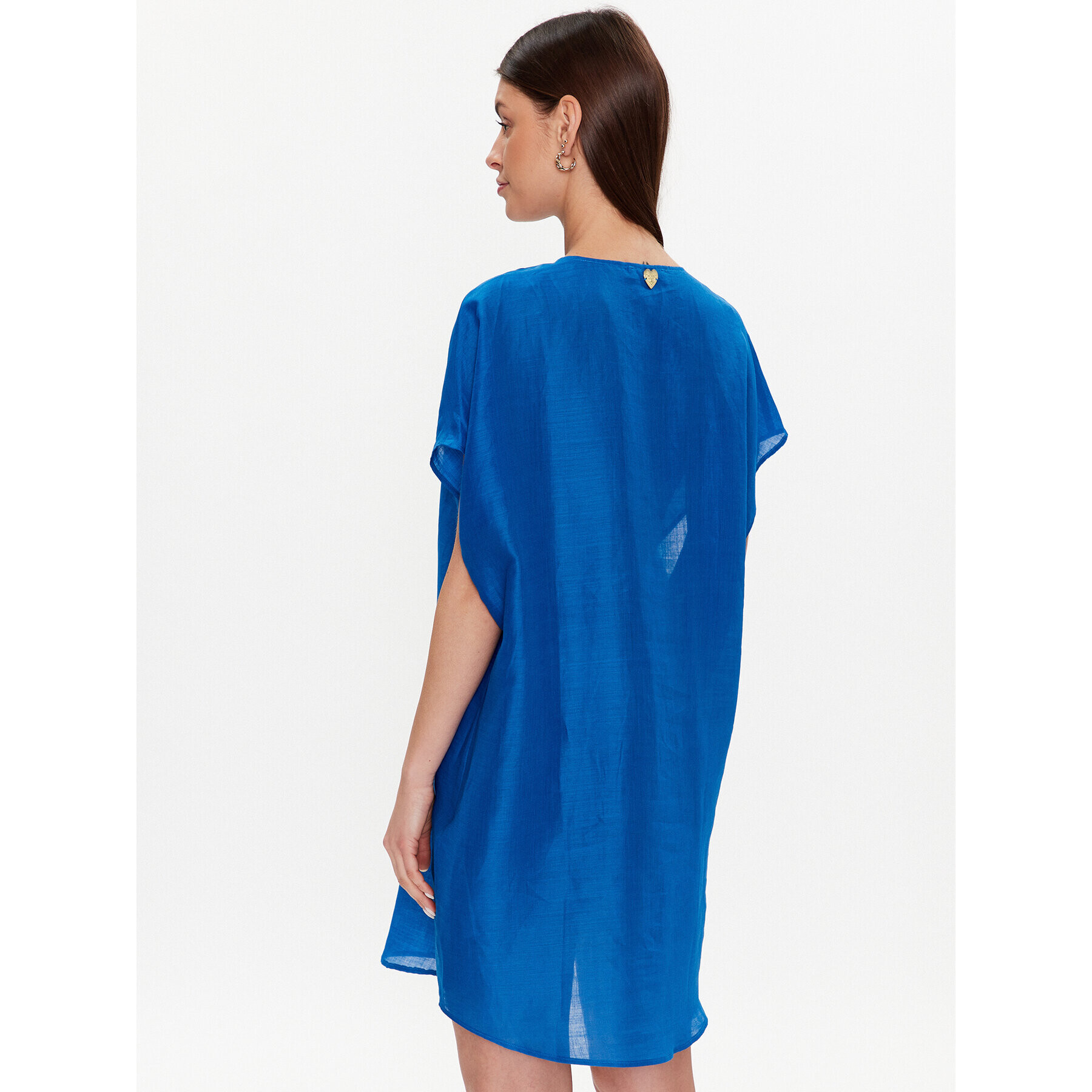 TWINSET Плажна рокля 231LM2MAA Син Relaxed Fit - Pepit.bg