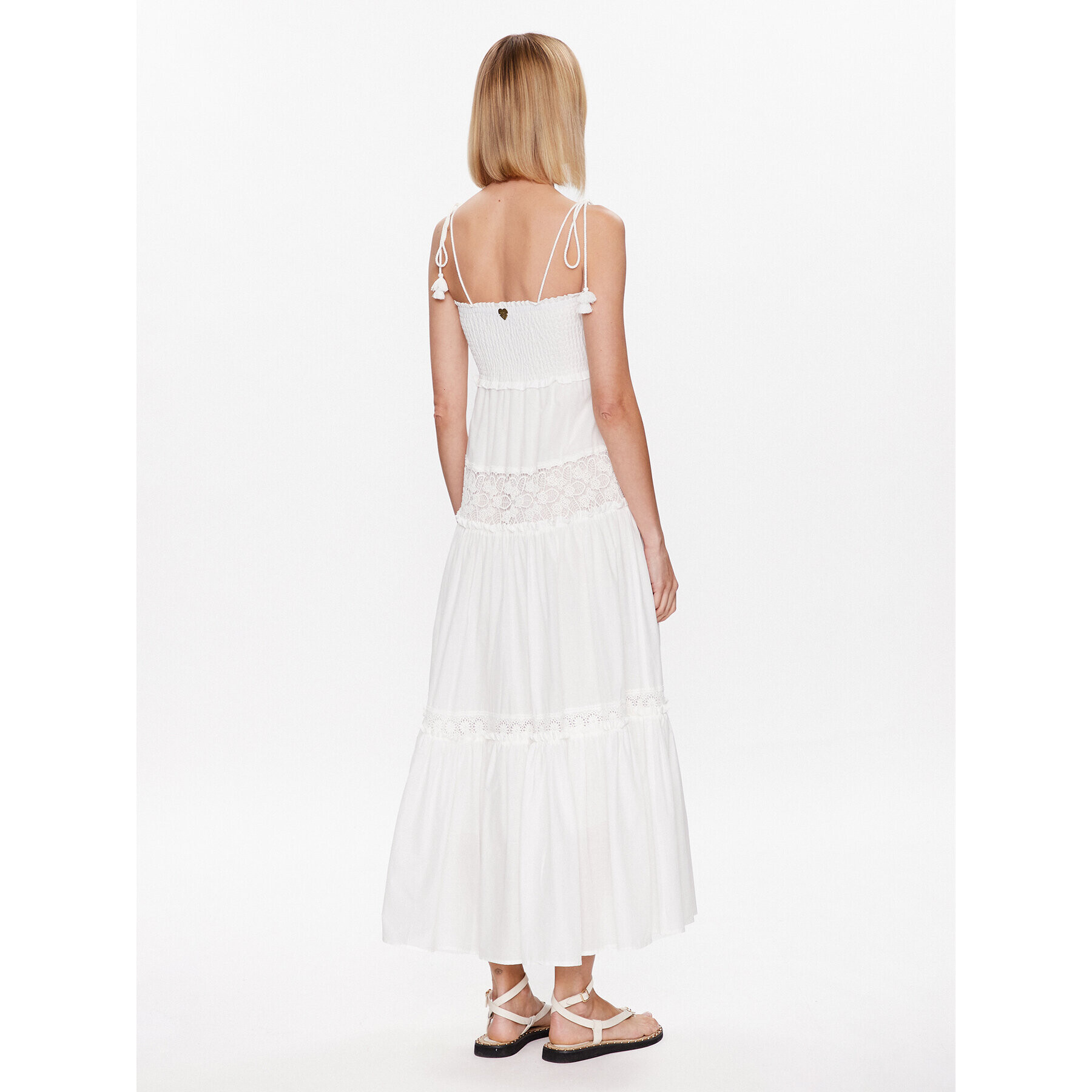 TWINSET Плажна рокля 231LM2YEE Бял Relaxed Fit - Pepit.bg