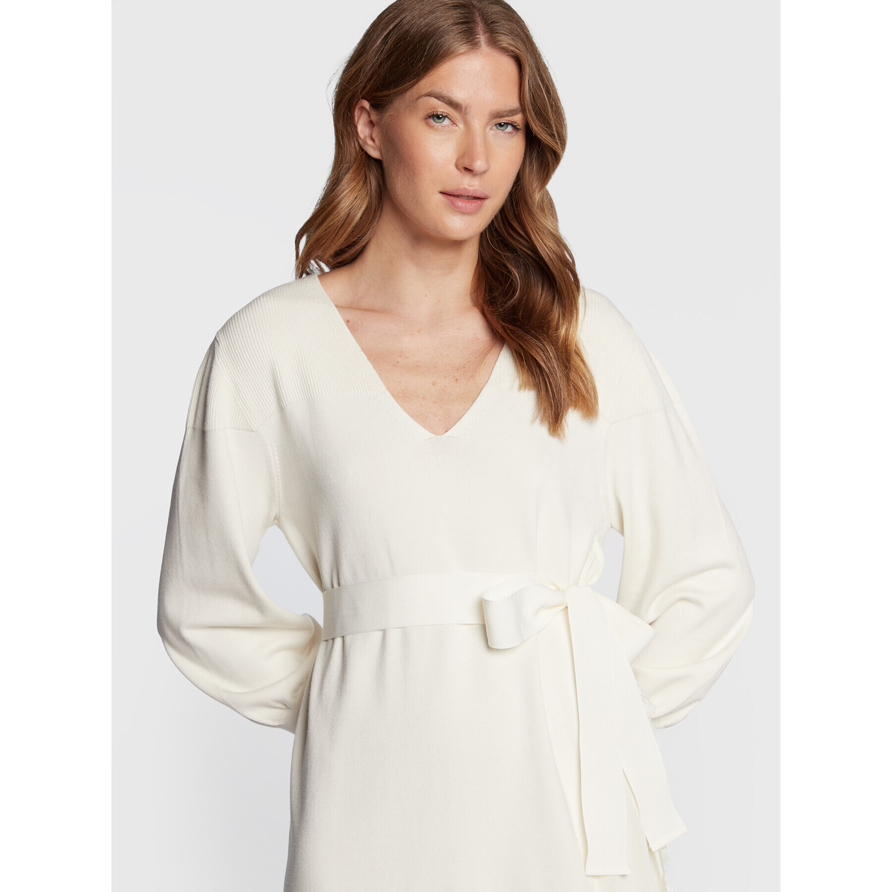 TWINSET Плетена рокля 222TP3162 Бежов Regular Fit - Pepit.bg