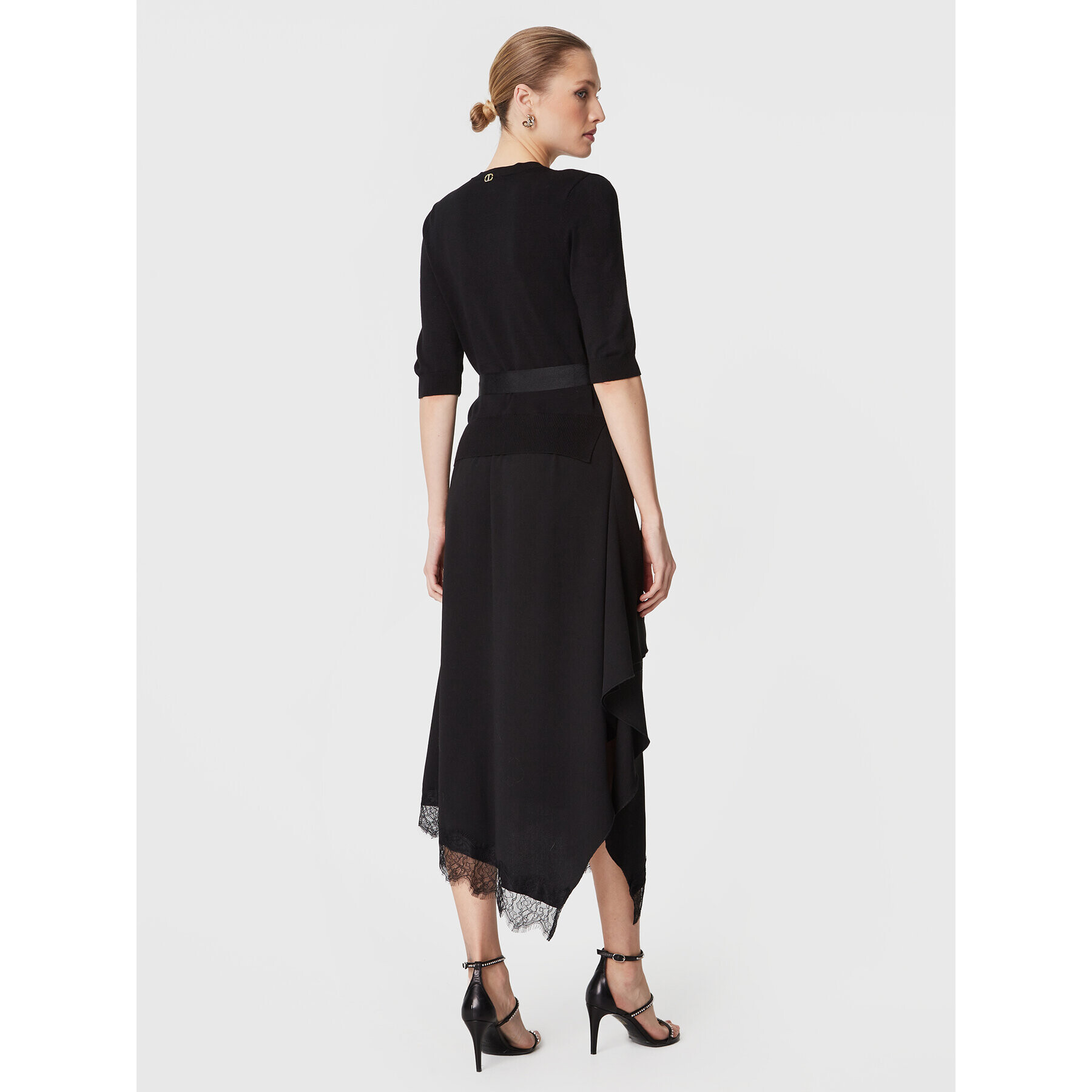 TWINSET Плетена рокля 231TP3251 Черен Regular Fit - Pepit.bg