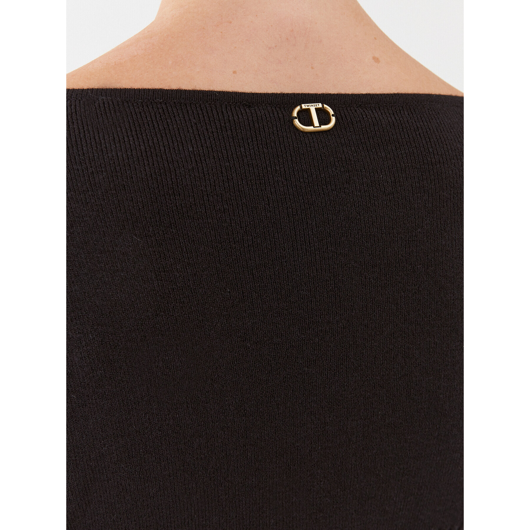 TWINSET Плетена рокля 232TP3292 Черен Slim Fit - Pepit.bg