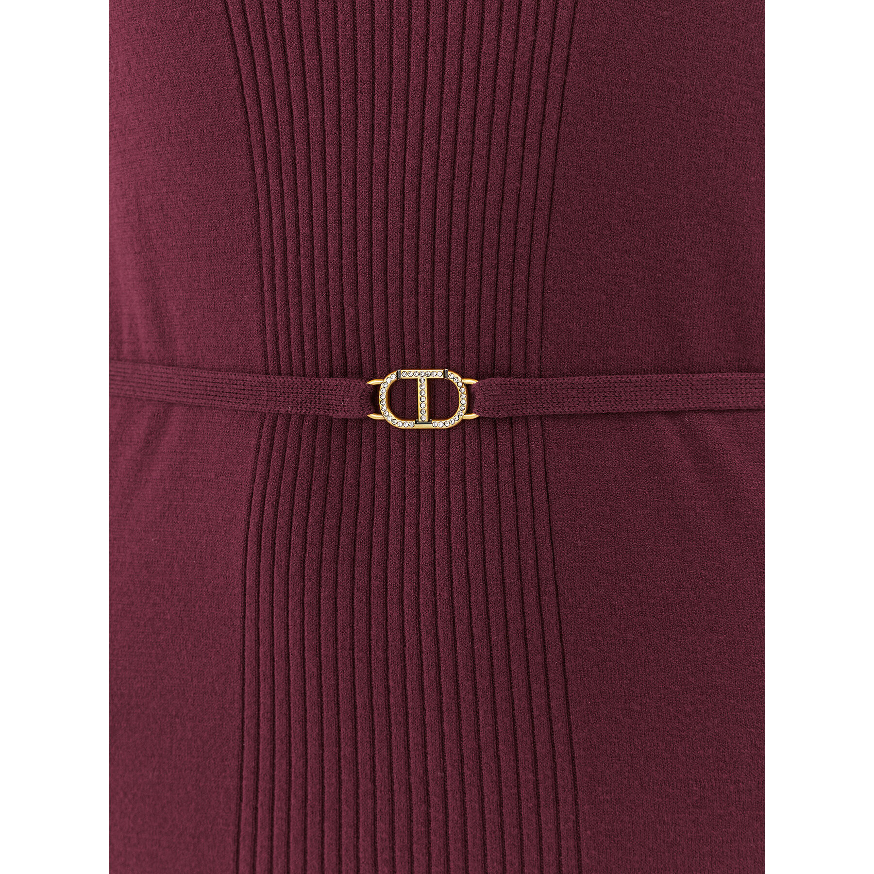 TWINSET Плетена рокля 232TT3062 Бордо Regular Fit - Pepit.bg