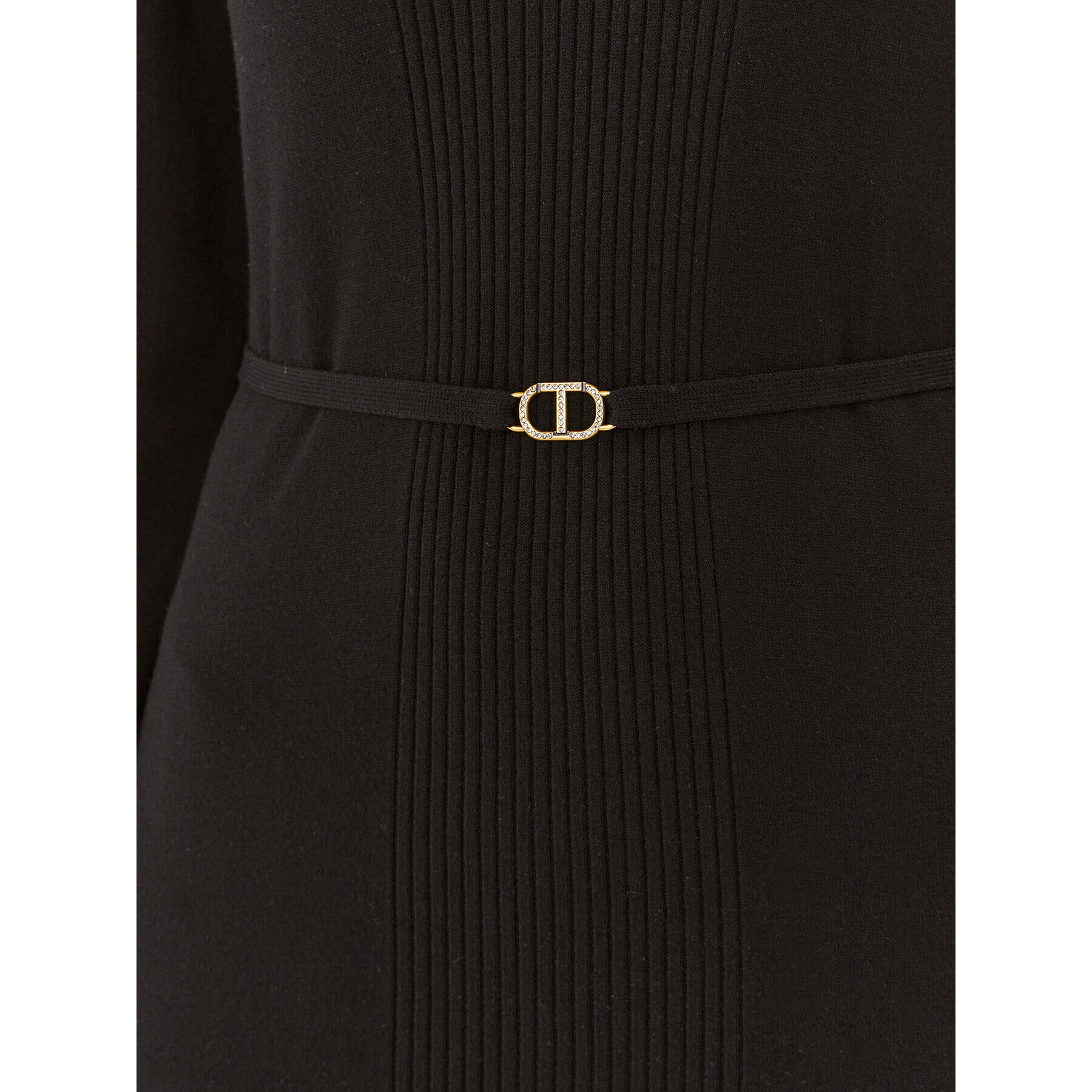 TWINSET Плетена рокля 232TT3062 Черен Regular Fit - Pepit.bg