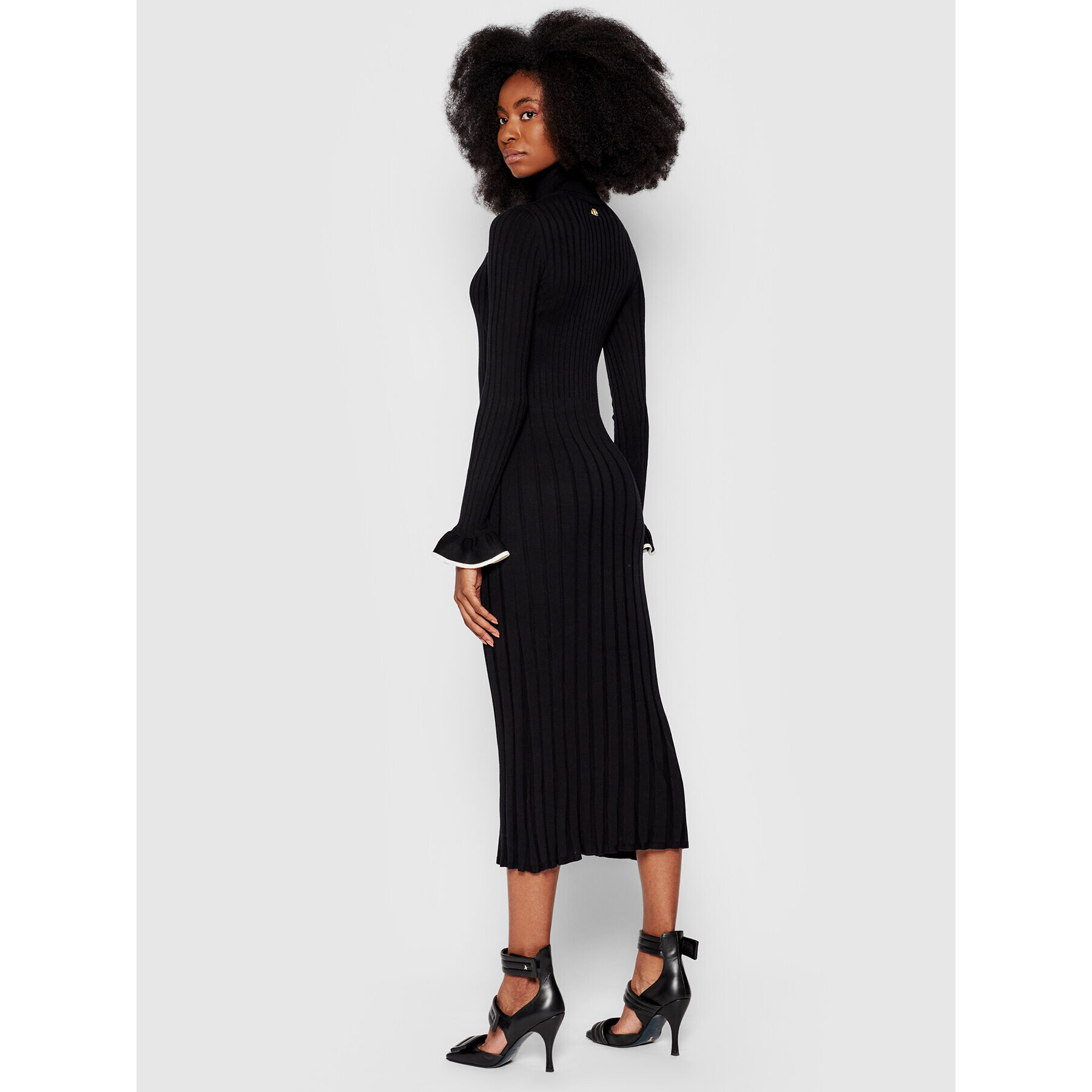 TWINSET Плетена рокля 212TP3023 Черен Slim Fit - Pepit.bg