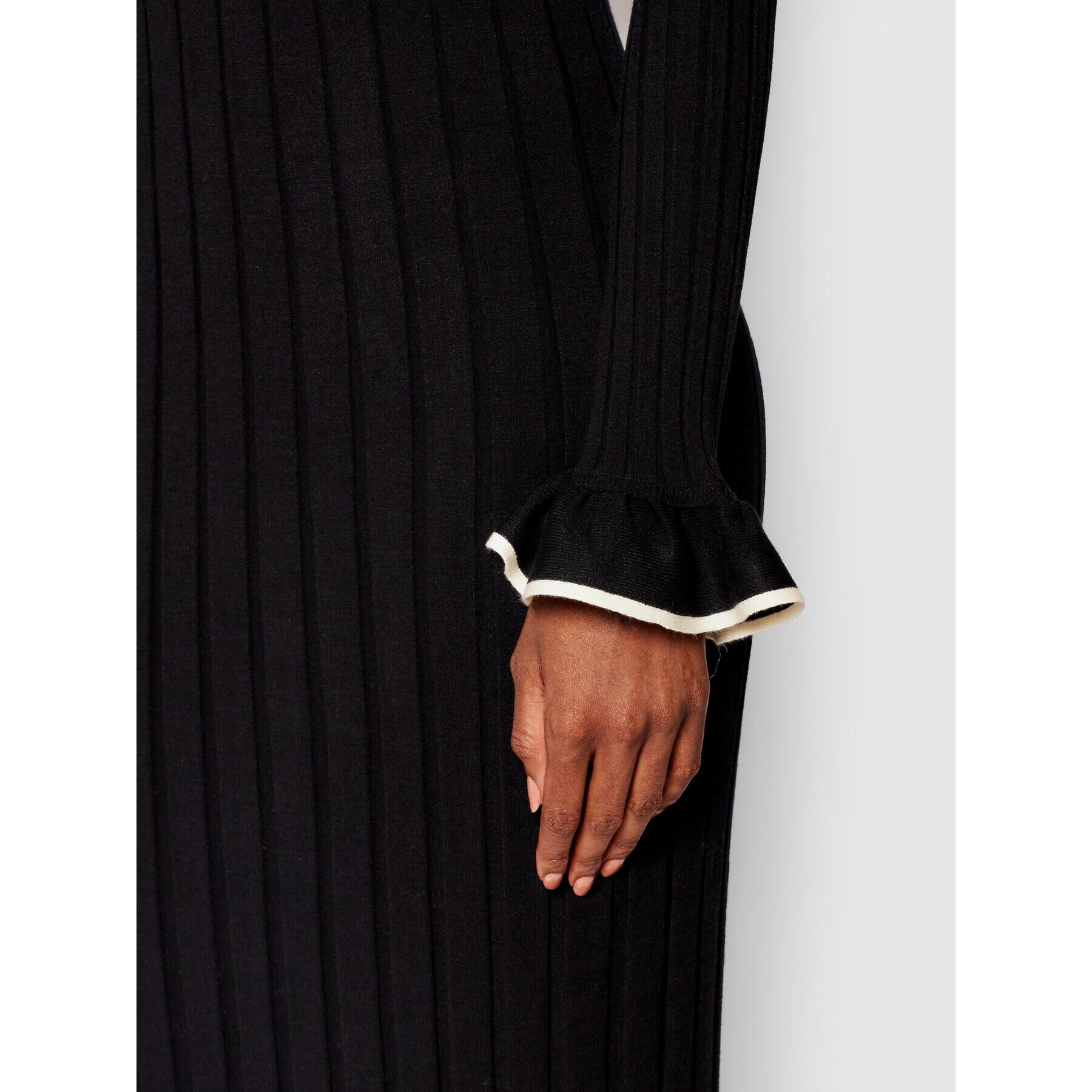 TWINSET Плетена рокля 212TP3023 Черен Slim Fit - Pepit.bg