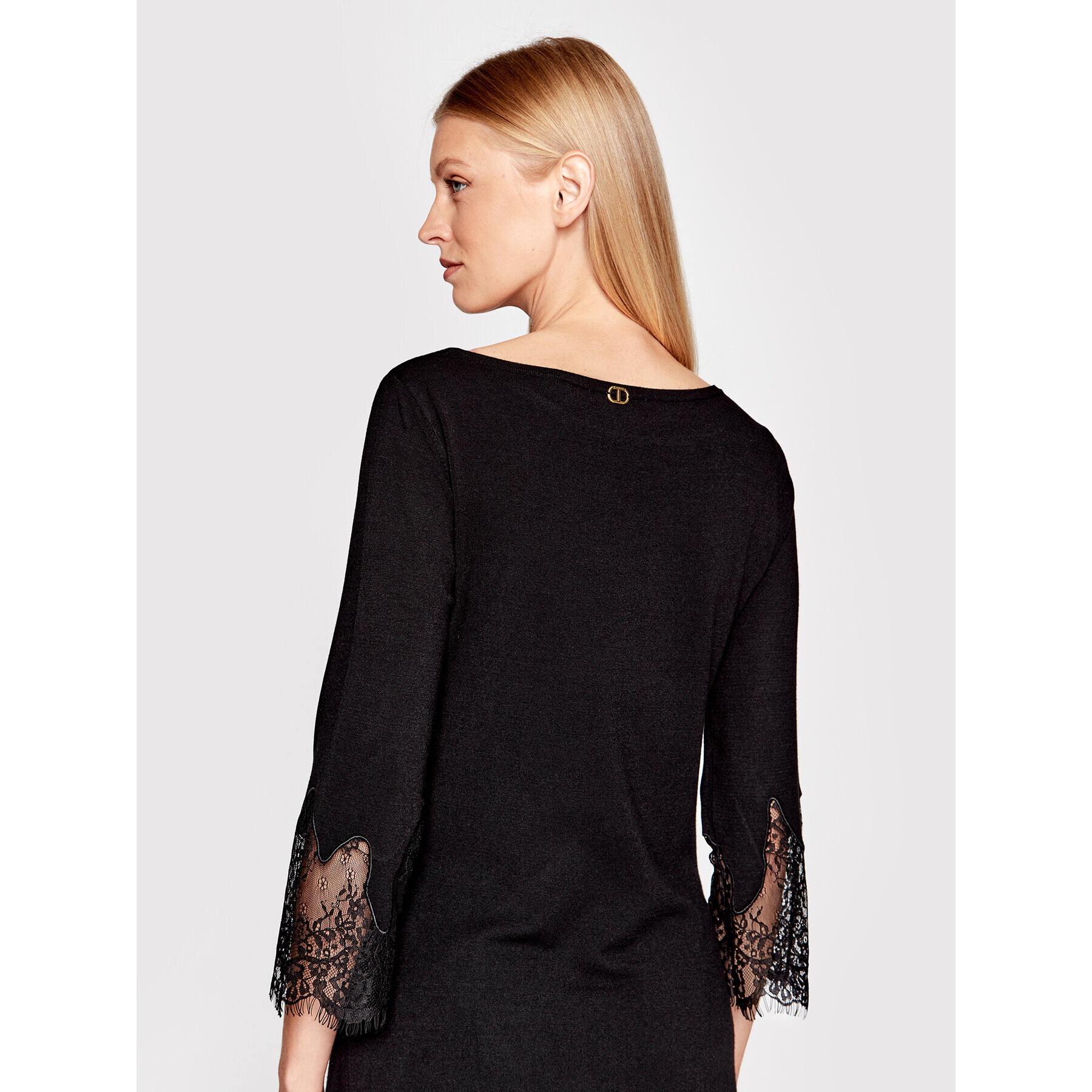 TWINSET Плетена рокля 222TP3020 Черен Regular Fit - Pepit.bg