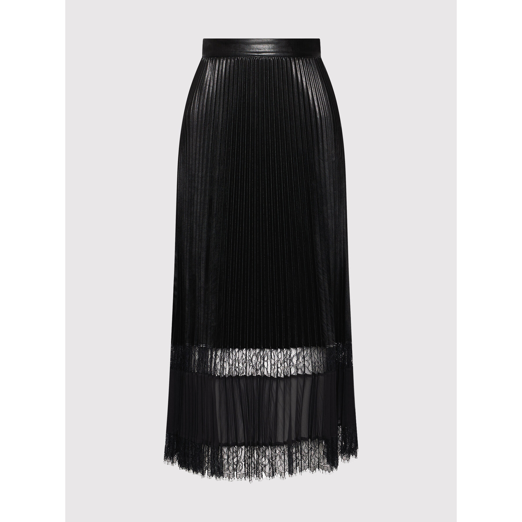 TWINSET Пола от имитация на кожа 212TP2090 Черен Regular Fit - Pepit.bg