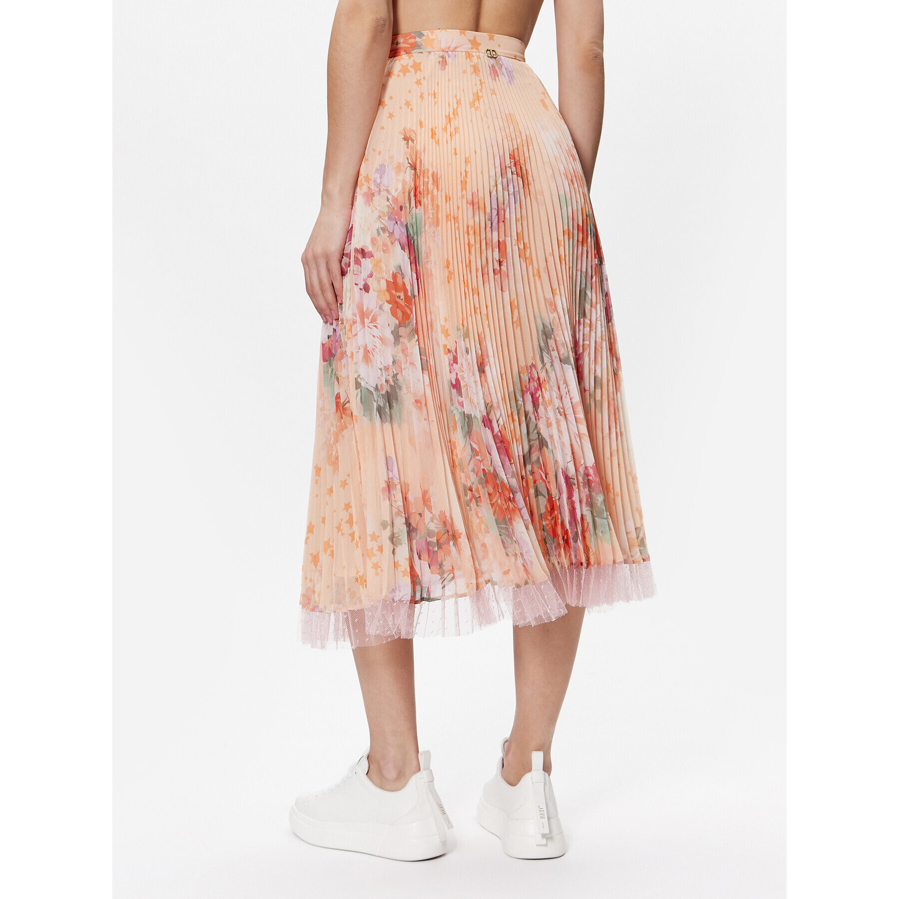 TWINSET Плисирана пола 231TP2733 Оранжев Regular Fit - Pepit.bg