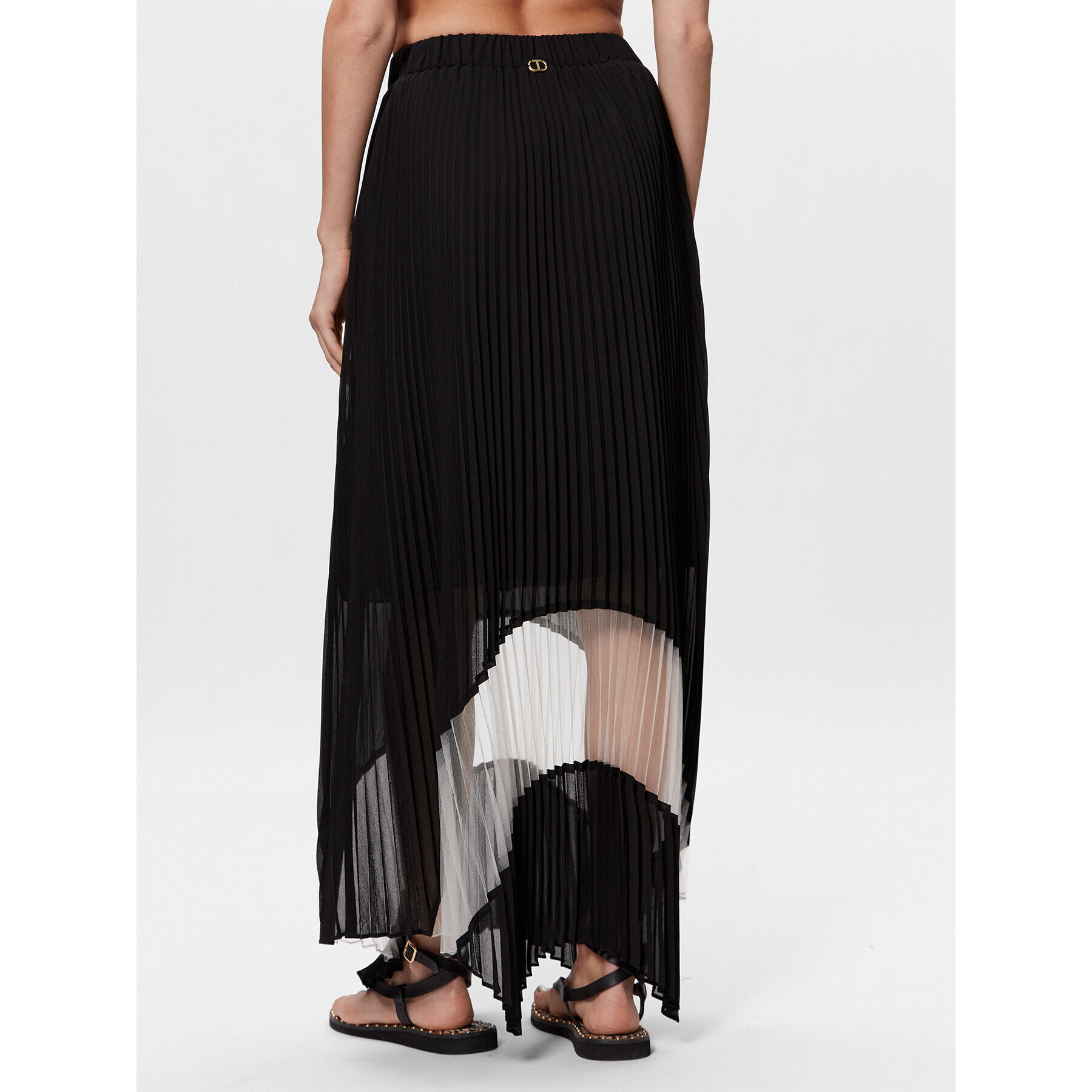 TWINSET Плисирана пола 231TT2022 Черен Regular Fit - Pepit.bg