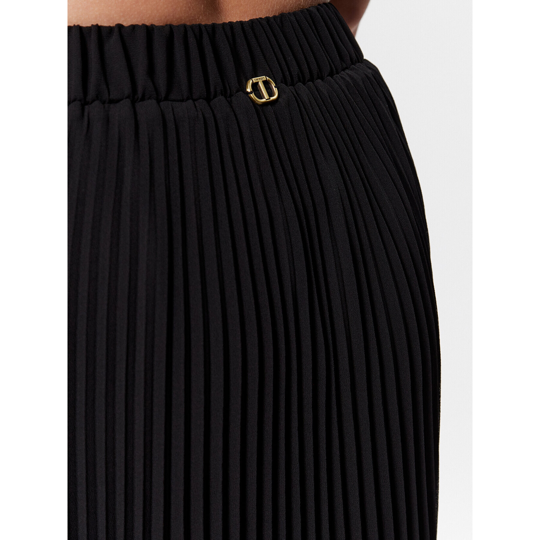 TWINSET Плисирана пола 231TT2022 Черен Regular Fit - Pepit.bg