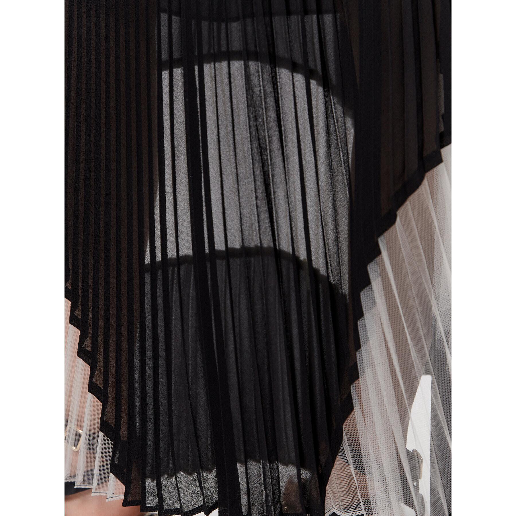 TWINSET Плисирана пола 231TT2022 Черен Regular Fit - Pepit.bg