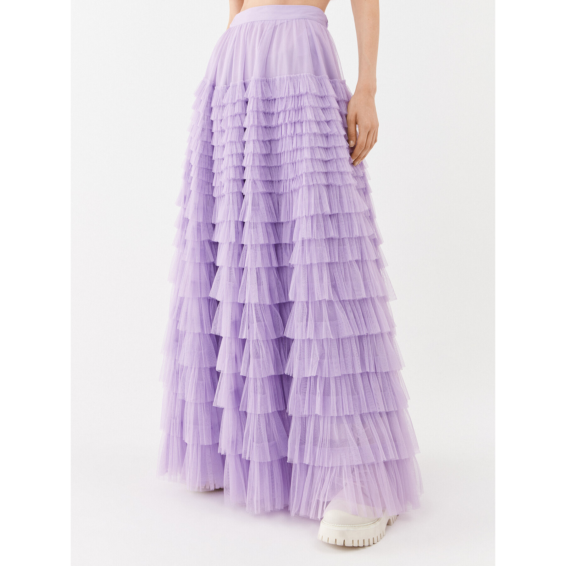 TWINSET Плисирана пола 232TP2642 Виолетов Regular Fit - Pepit.bg