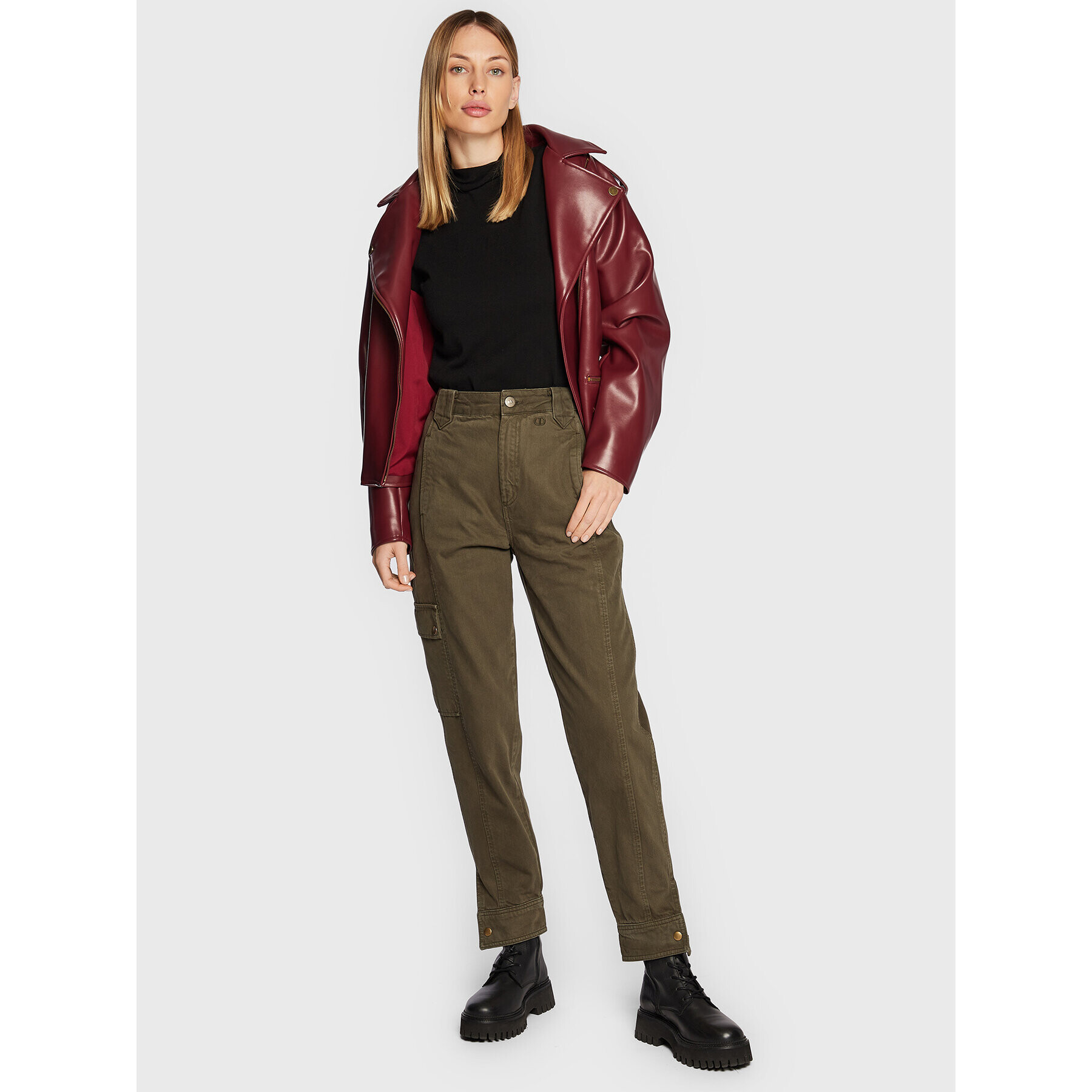 TWINSET Поло 222TP3280 Черен Slim Fit - Pepit.bg