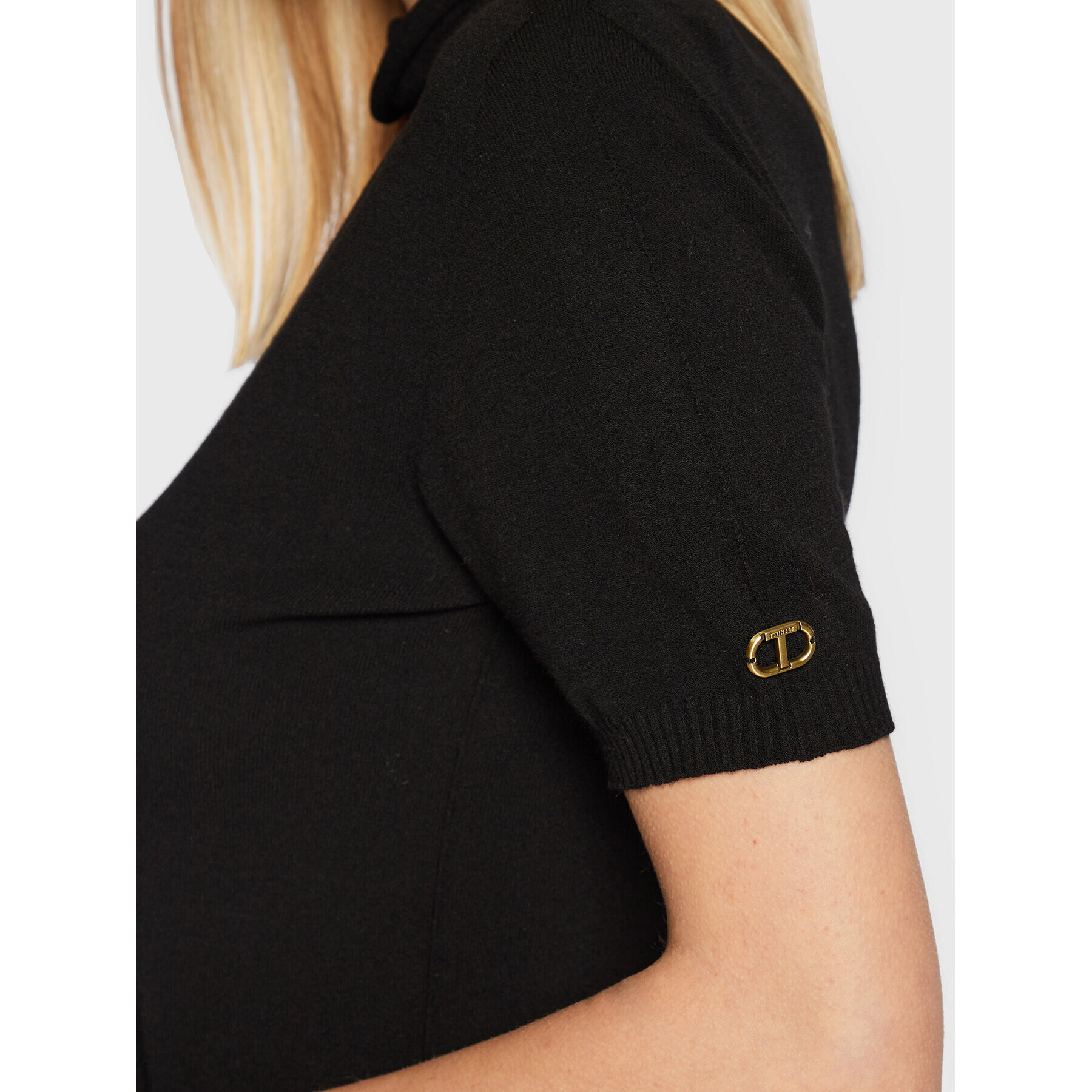 TWINSET Поло 222TP3280 Черен Slim Fit - Pepit.bg