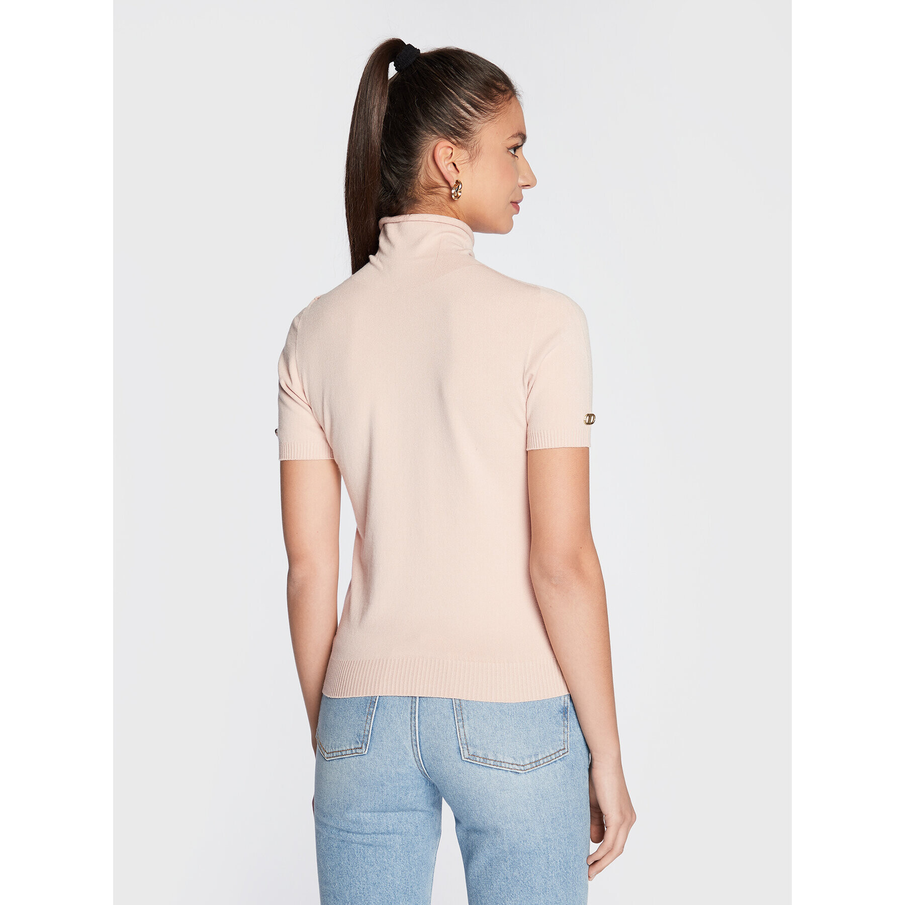 TWINSET Поло 222TP3280 Розов Regular Fit - Pepit.bg