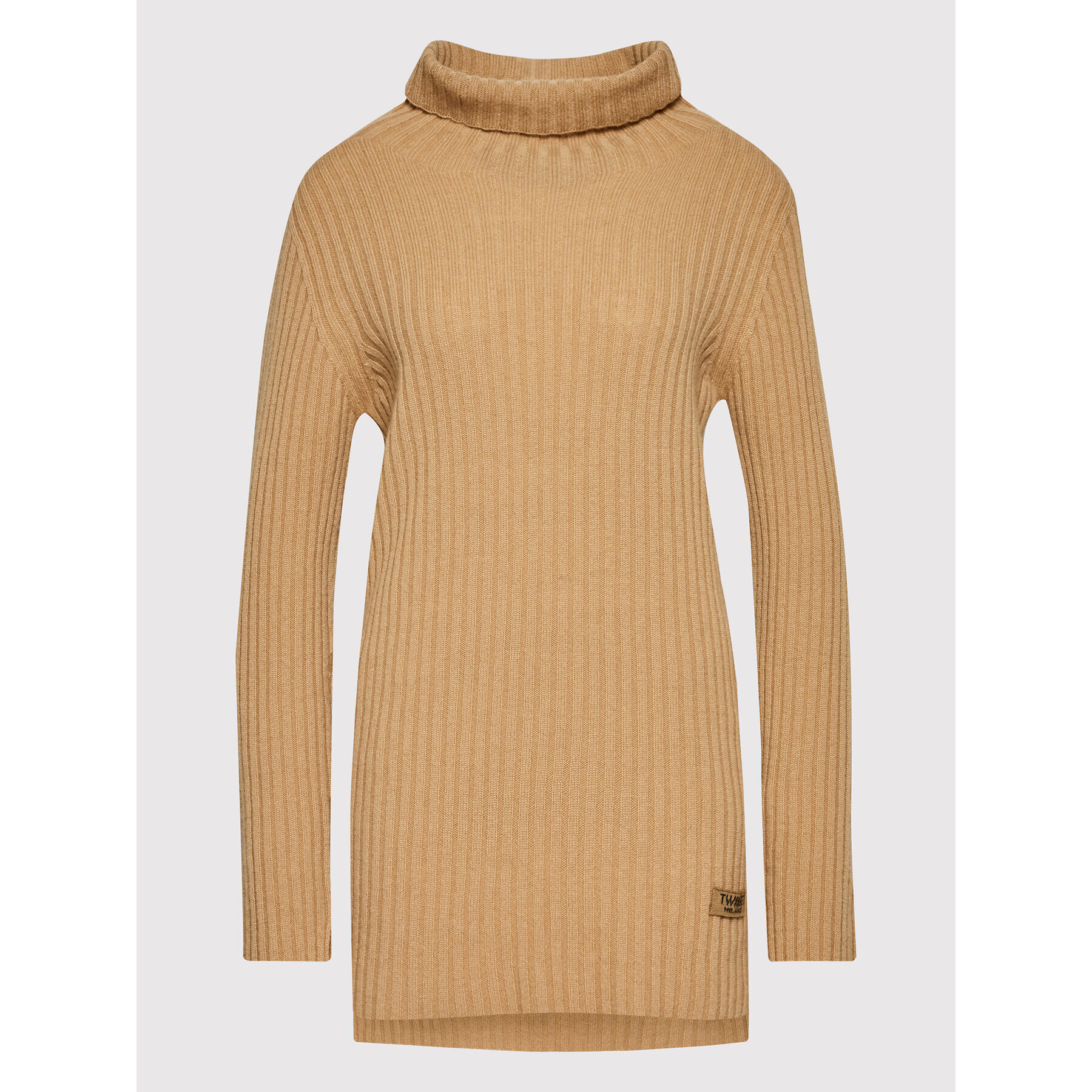 TWINSET Поло 222TP3340 Кафяв Regular Fit - Pepit.bg