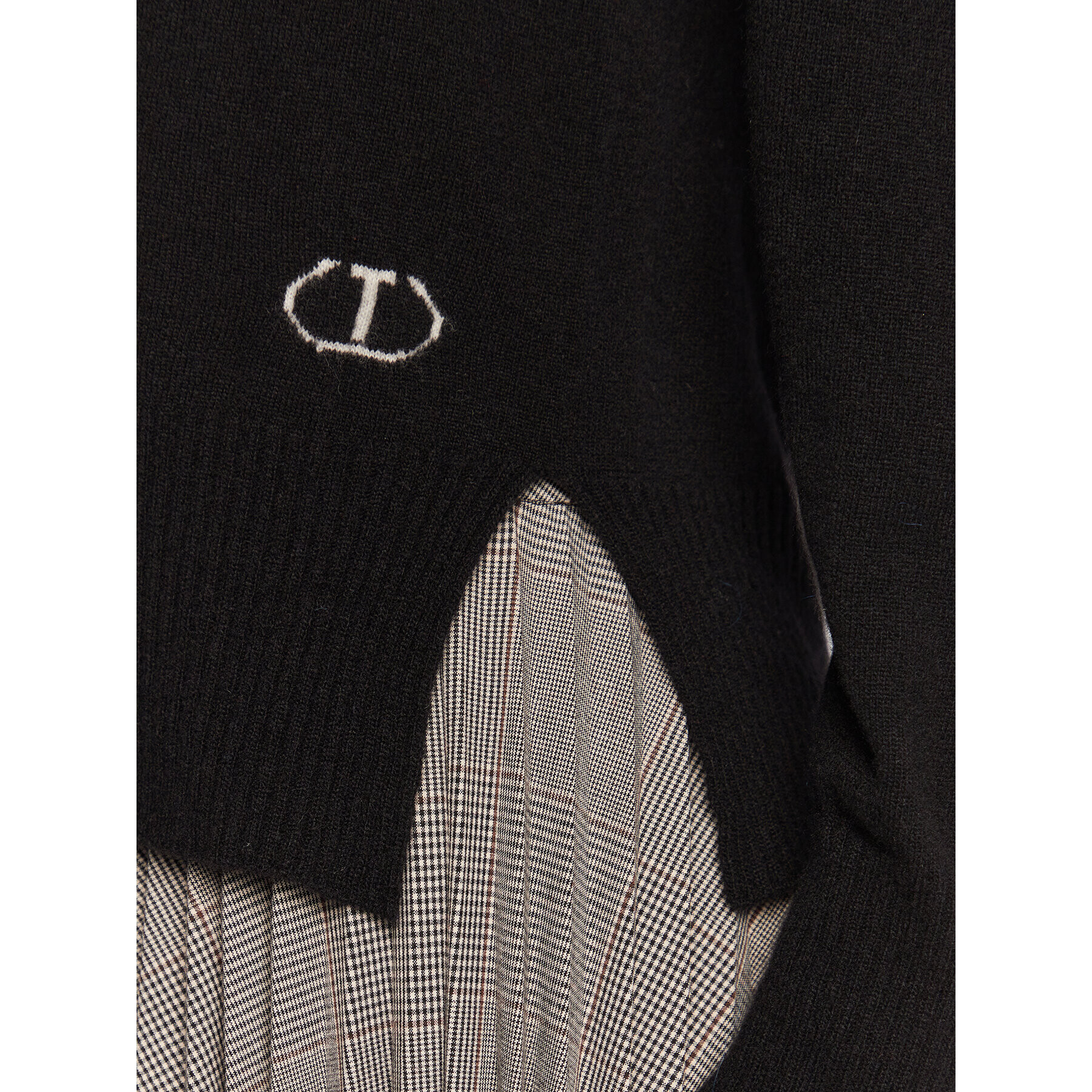TWINSET Поло 222TT3352 Черен Regular Fit - Pepit.bg