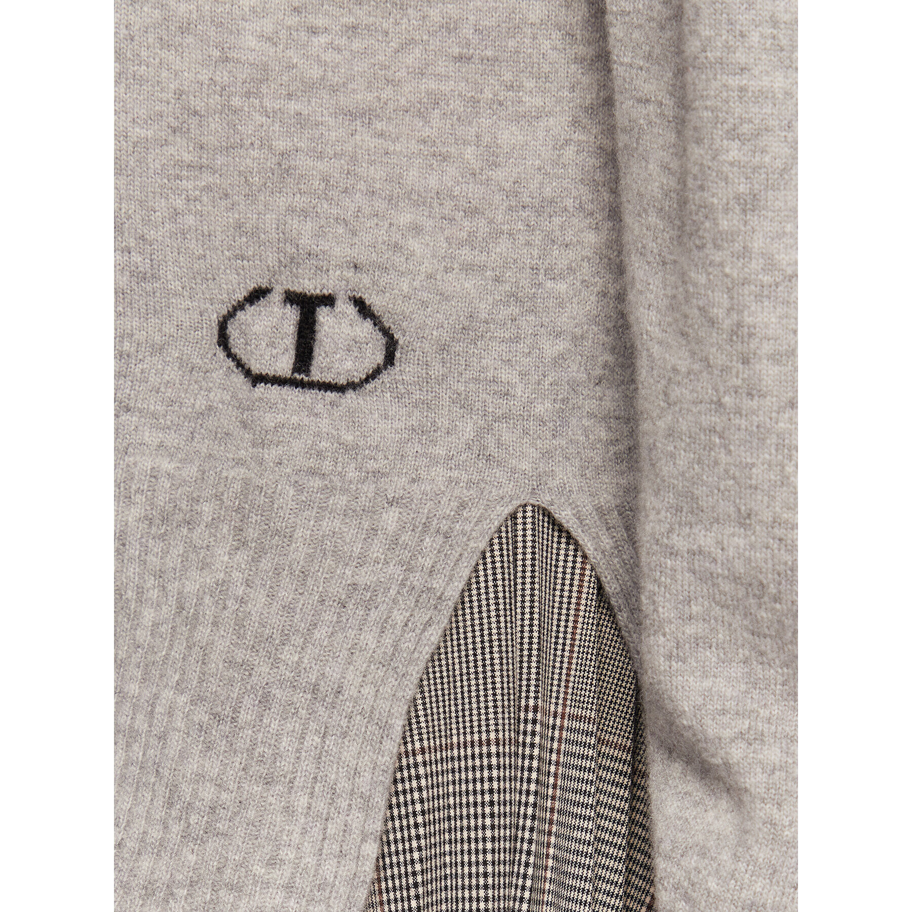 TWINSET Поло 222TT3352 Сив Regular Fit - Pepit.bg