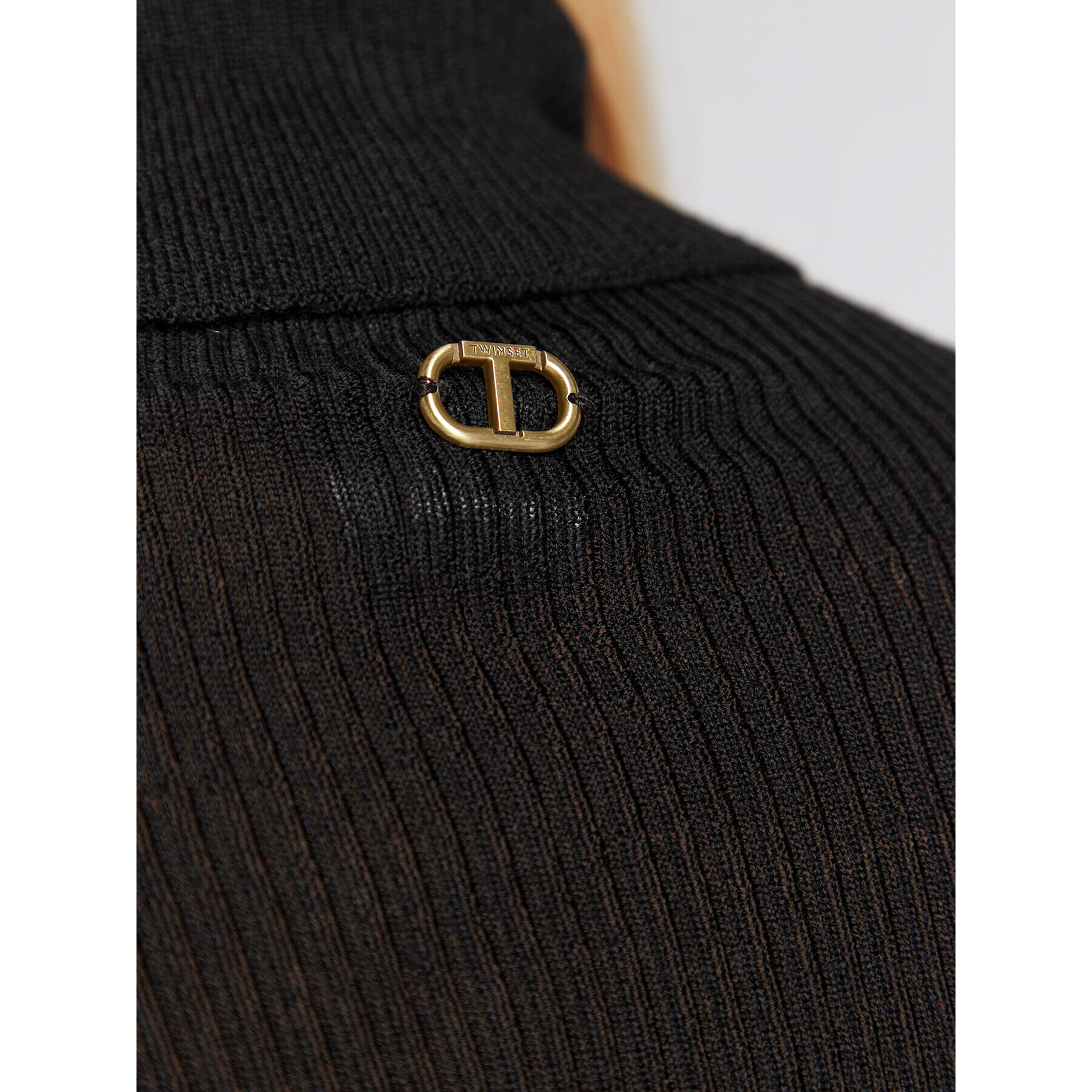 TWINSET Поло 222TT3561 Черен Slim Fit - Pepit.bg