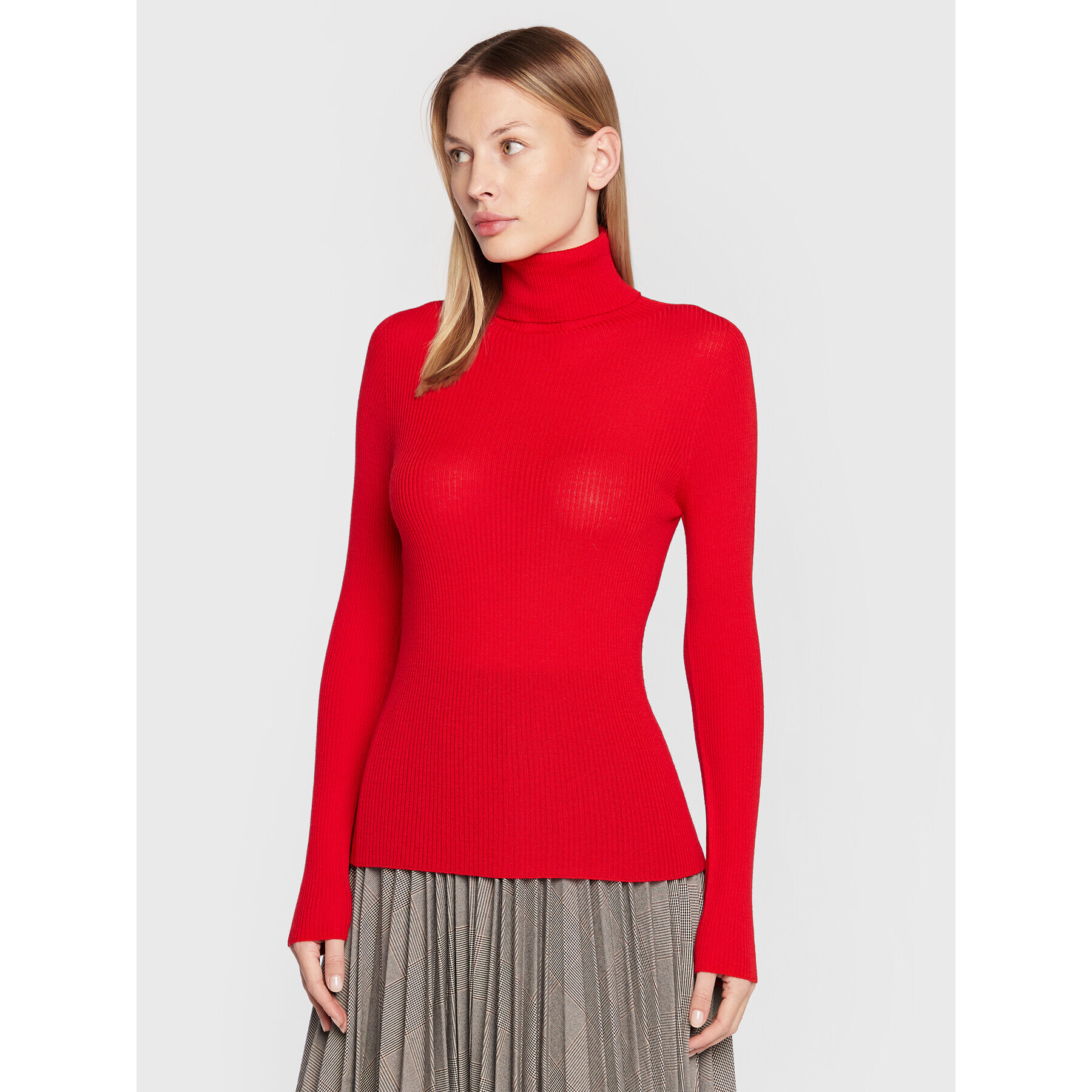 TWINSET Поло 222TT3561 Червен Slim Fit - Pepit.bg