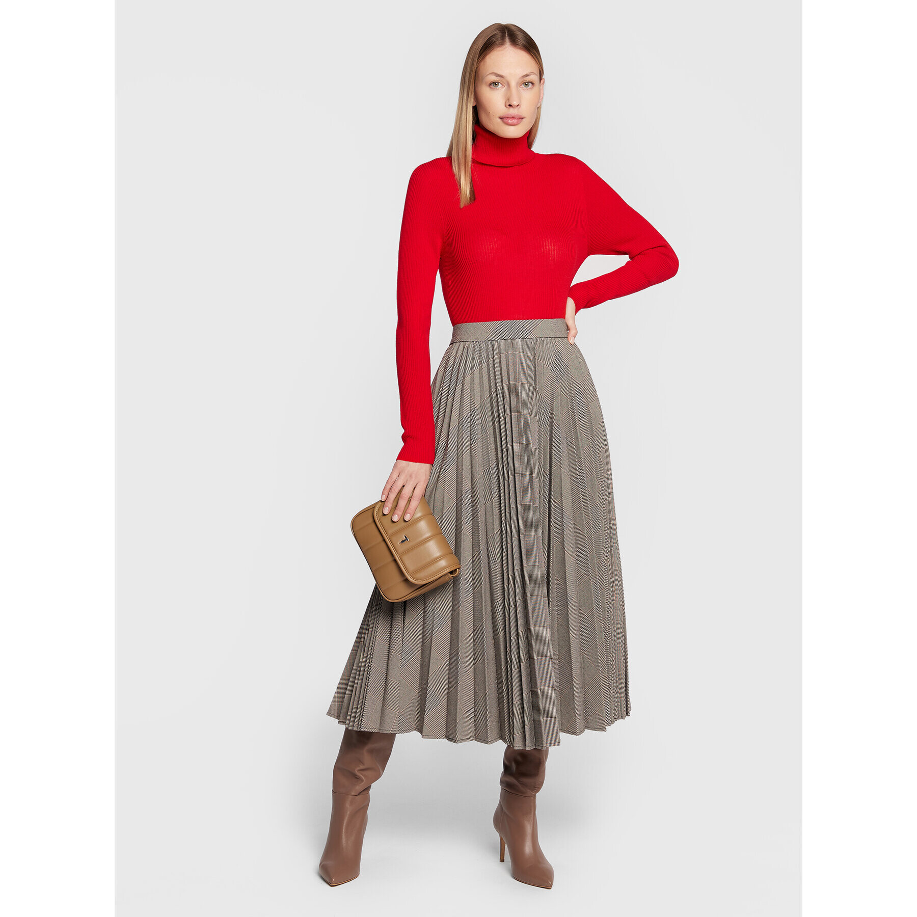 TWINSET Поло 222TT3561 Червен Slim Fit - Pepit.bg