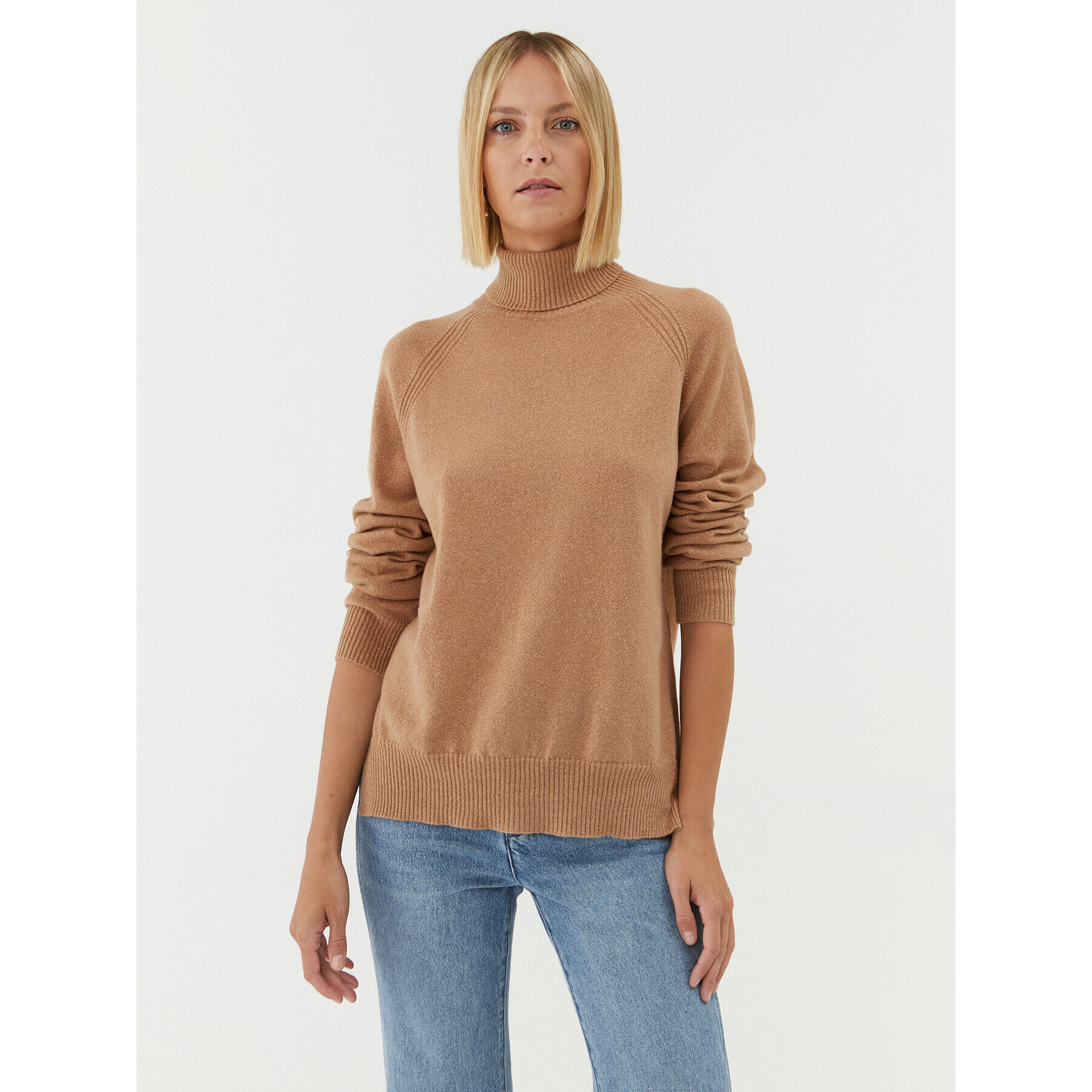 TWINSET Поло 232TT3200 Бежов Regular Fit - Pepit.bg