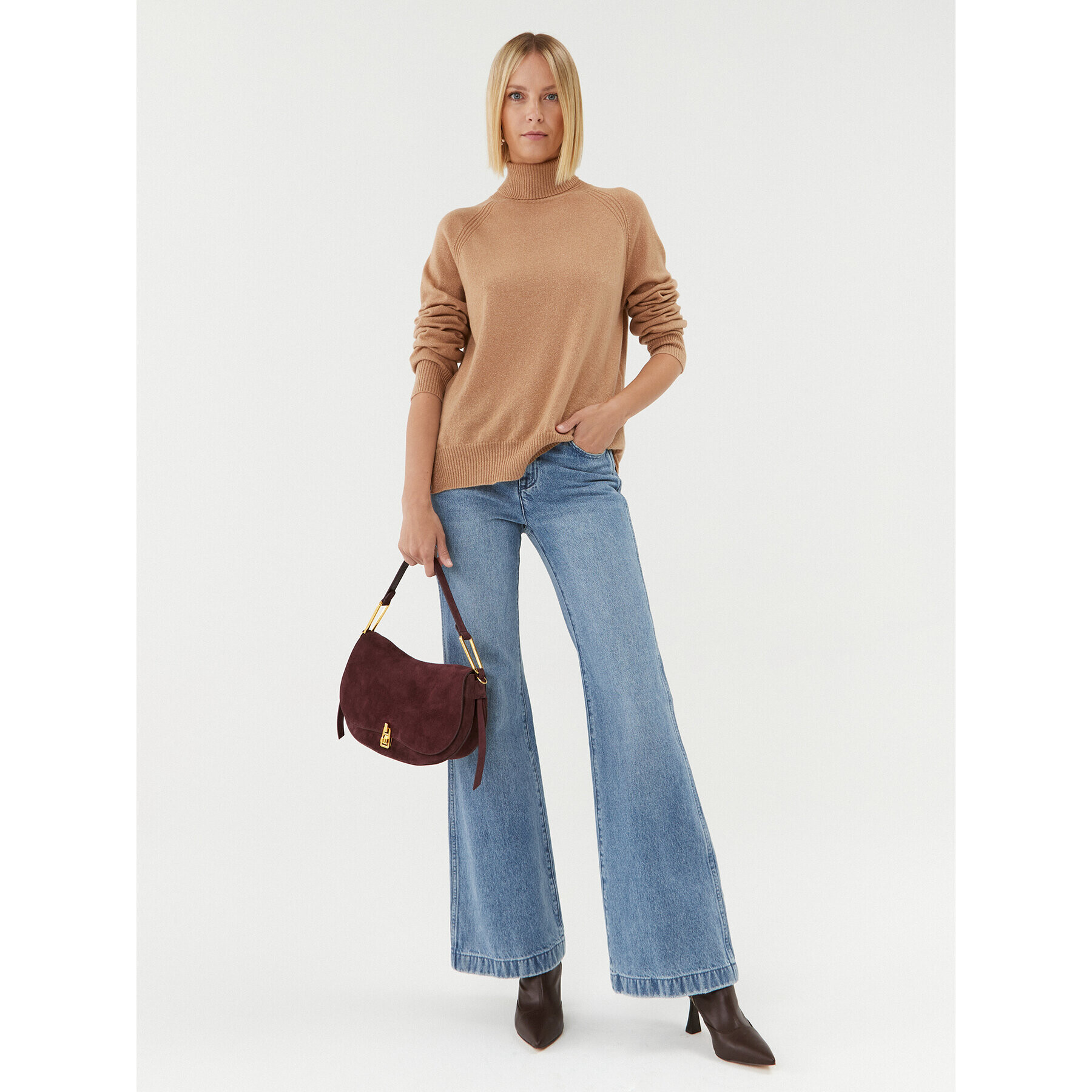 TWINSET Поло 232TT3200 Бежов Regular Fit - Pepit.bg