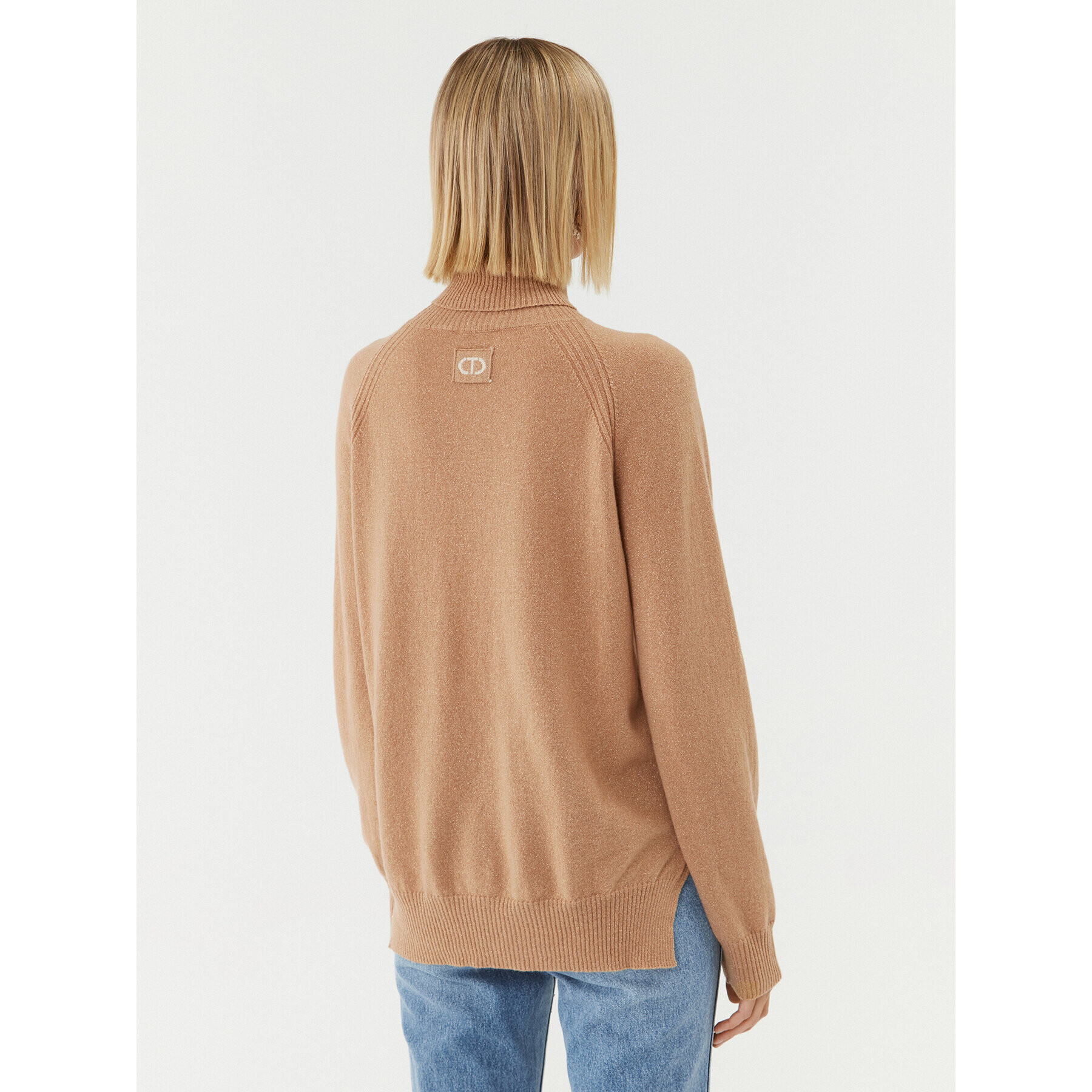 TWINSET Поло 232TT3200 Бежов Regular Fit - Pepit.bg
