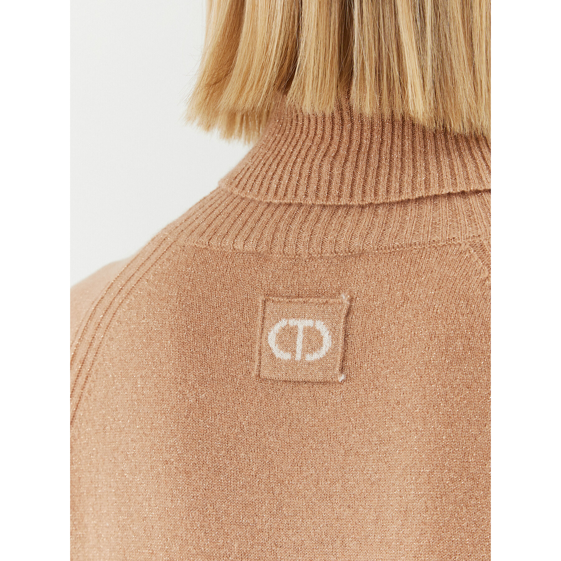 TWINSET Поло 232TT3200 Бежов Regular Fit - Pepit.bg