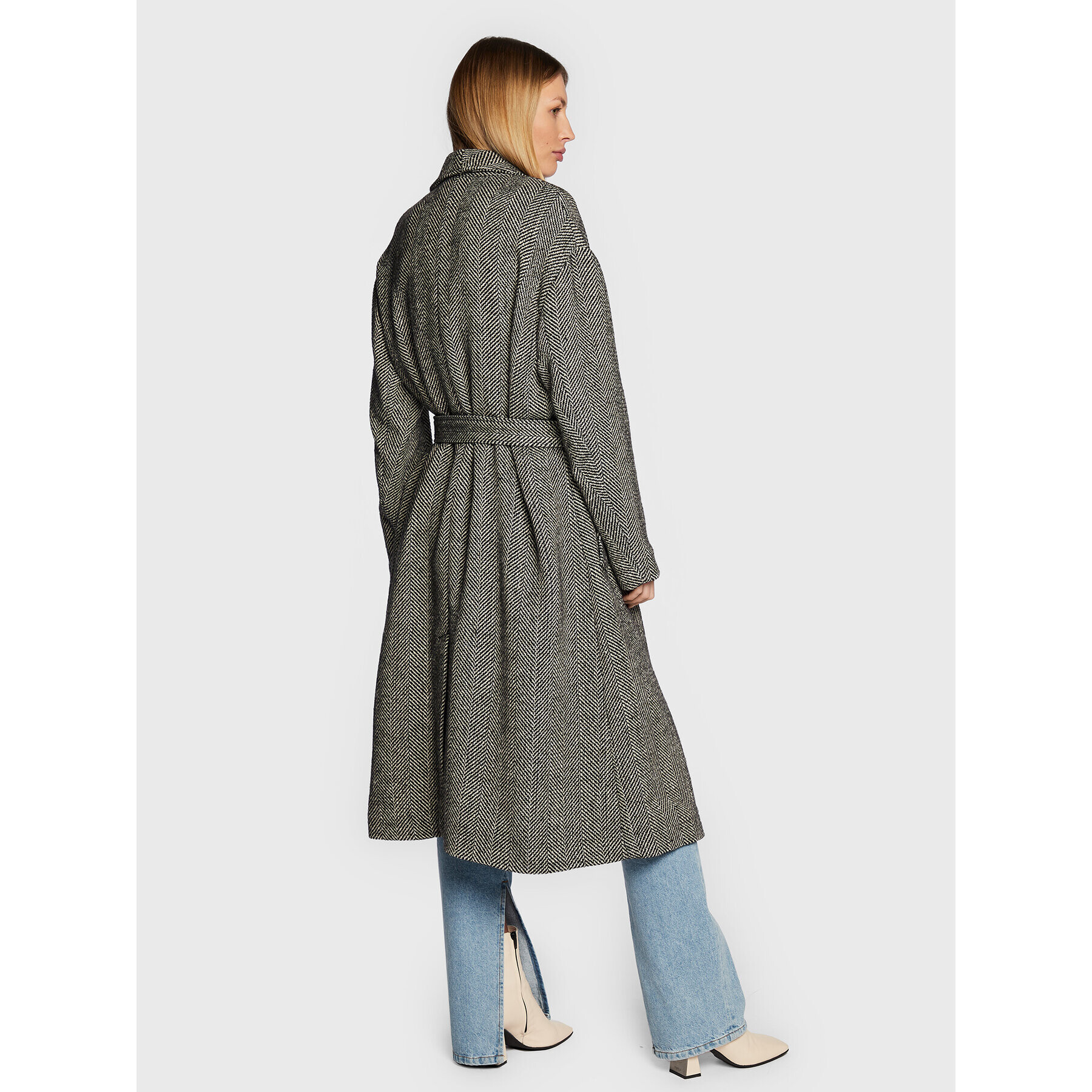 TWINSET Преходно палто 222AP237A Сив Regular Fit - Pepit.bg