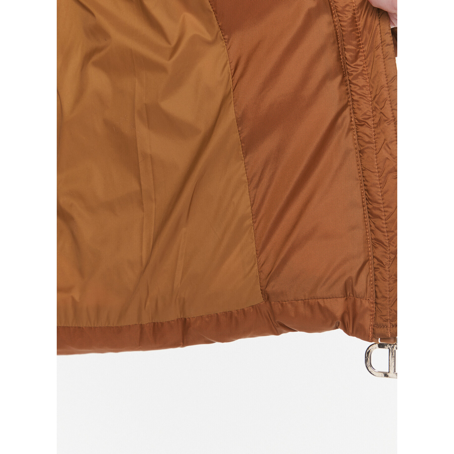 TWINSET Пухено яке 232TP2221 Кафяв Regular Fit - Pepit.bg