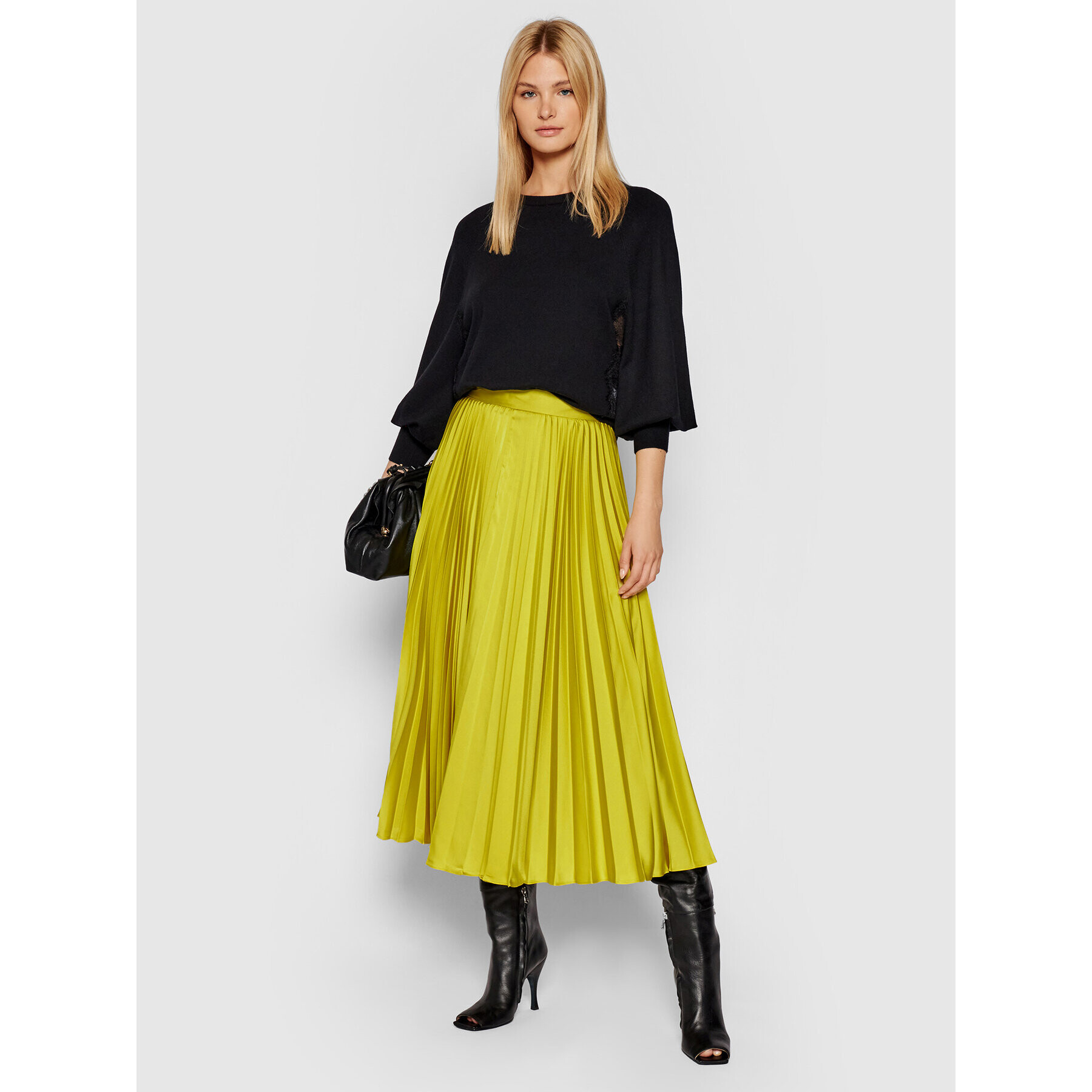 TWINSET Пуловер 212TP3203 Черен Regular Fit - Pepit.bg