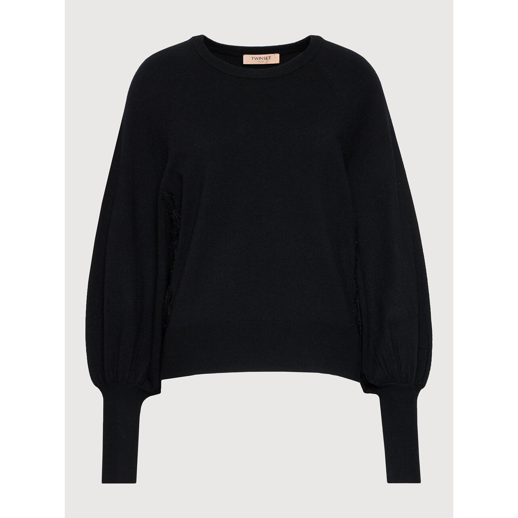 TWINSET Пуловер 212TP3203 Черен Regular Fit - Pepit.bg