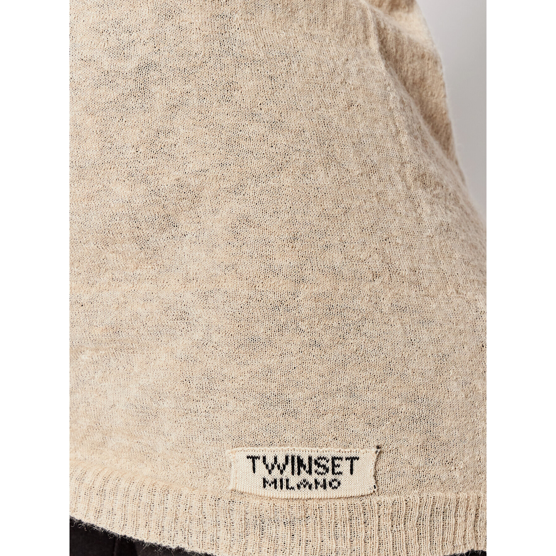 TWINSET Пуловер 212TP3254 Бежов Regular Fit - Pepit.bg