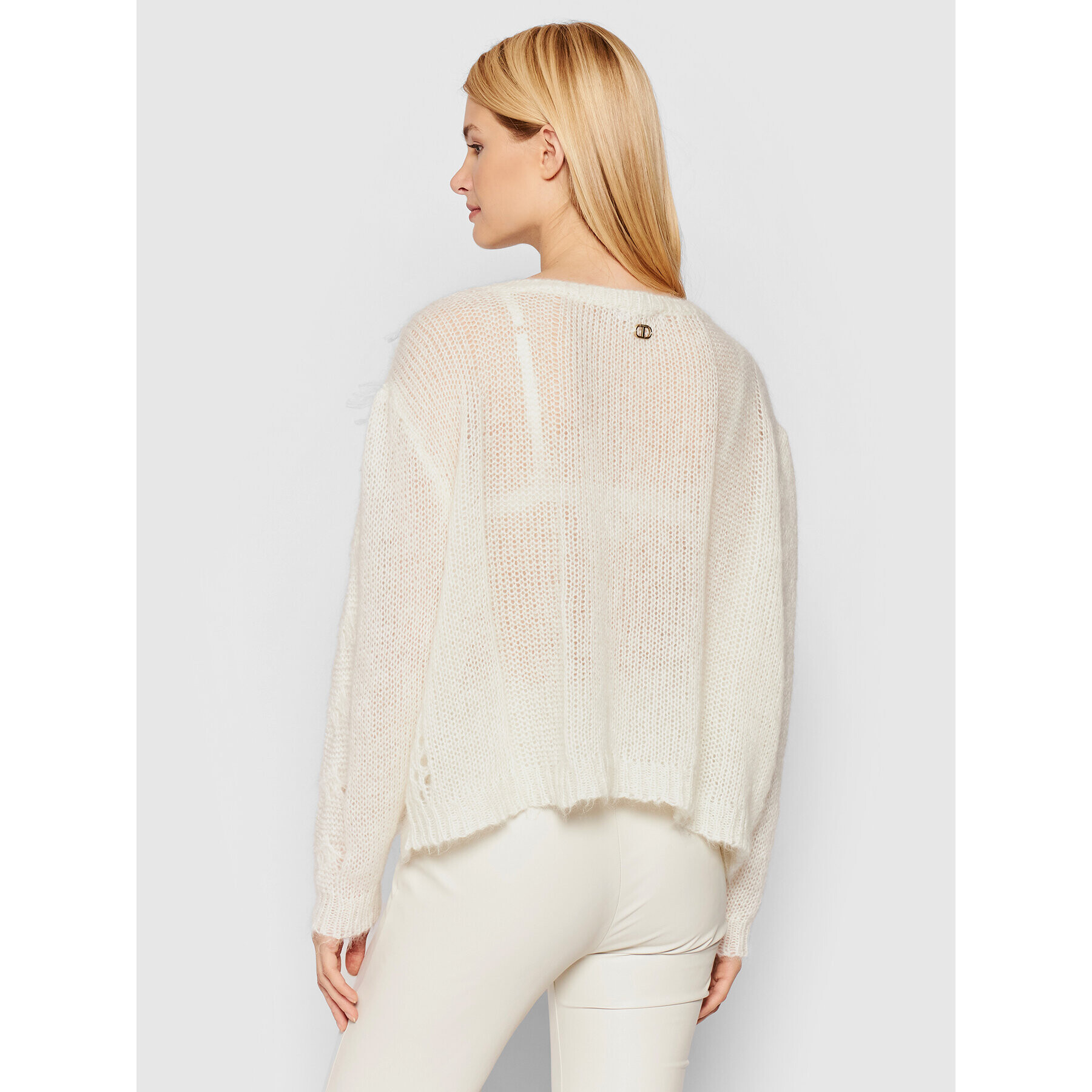 TWINSET Пуловер 212TP3410 Бежов Regular Fit - Pepit.bg