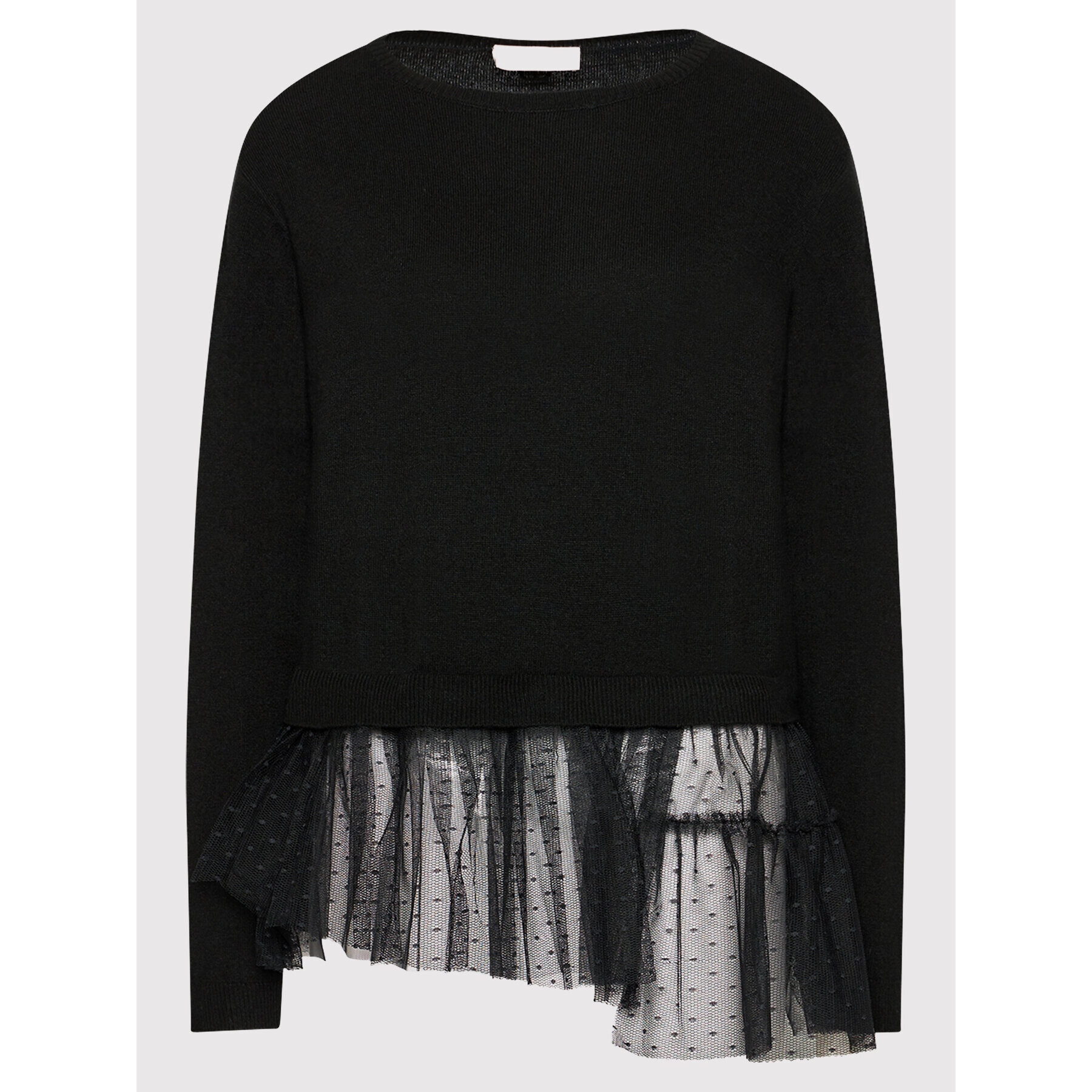 TWINSET Пуловер 212TT3172 Черен Regular Fit - Pepit.bg