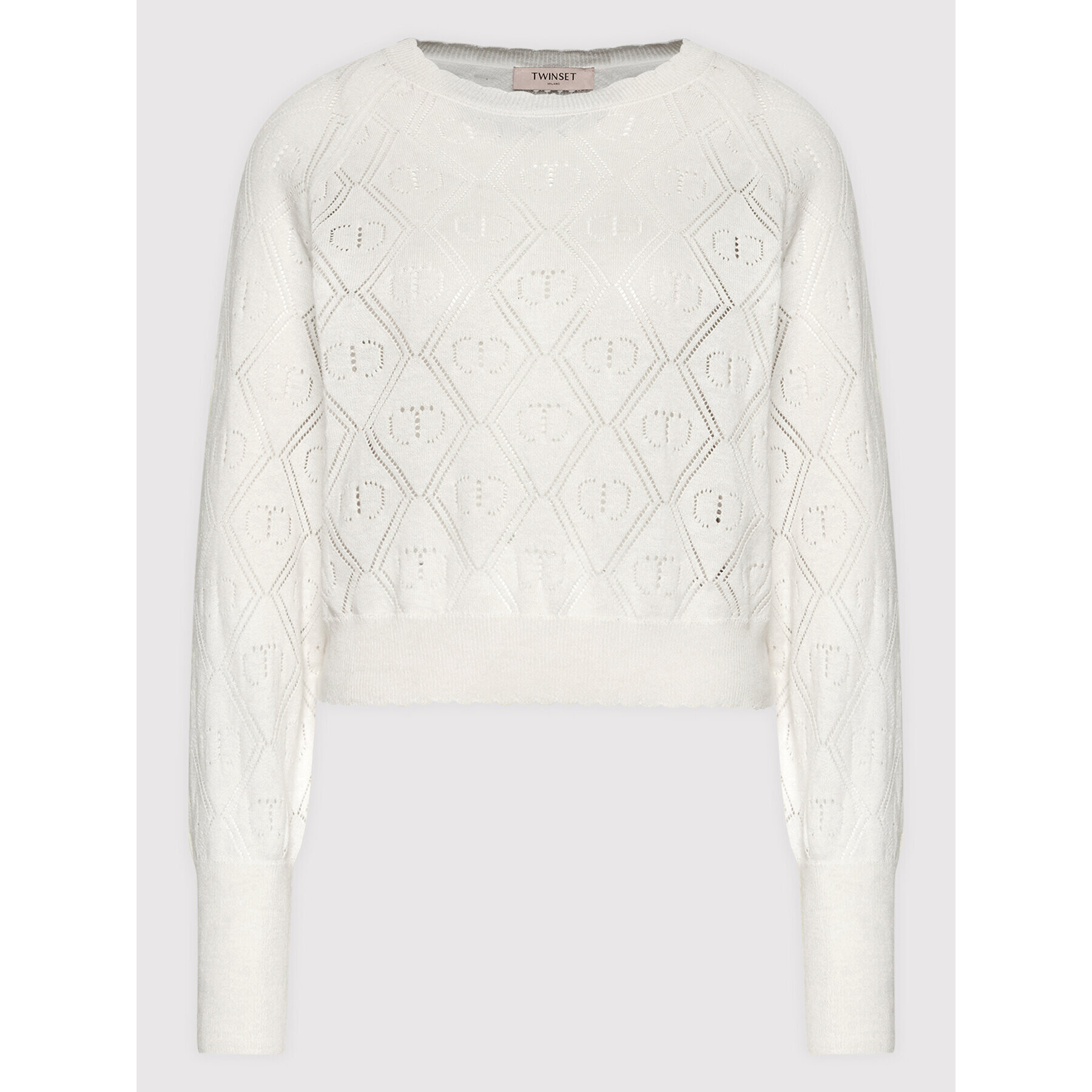TWINSET Пуловер 221TP3192 Бежов Regular Fit - Pepit.bg