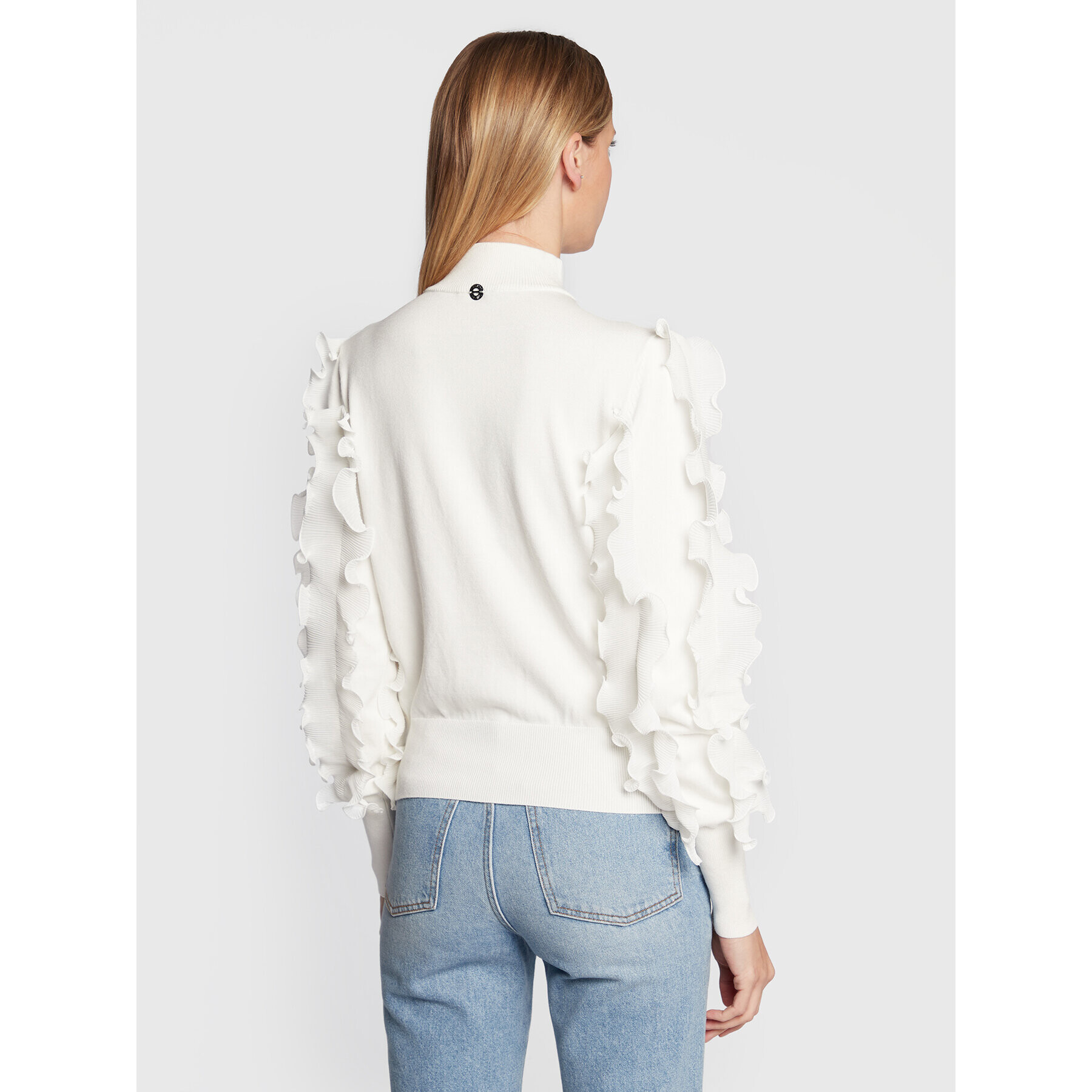 TWINSET Пуловер 222AP3231 Бял Regular Fit - Pepit.bg