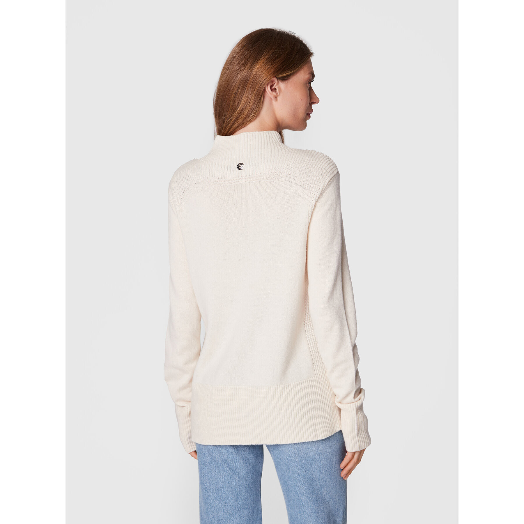 TWINSET Пуловер 222AP3332 Бежов Regular Fit - Pepit.bg