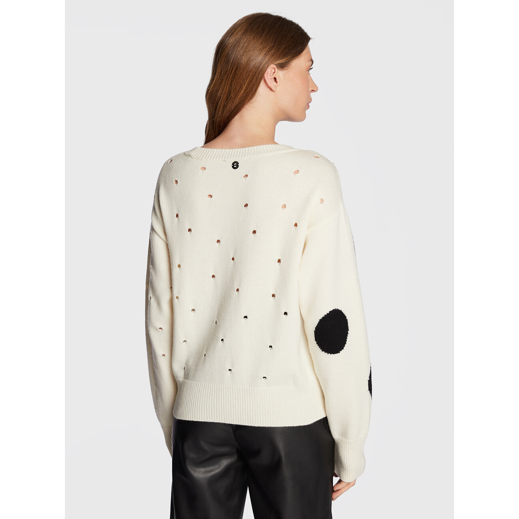 TWINSET Пуловер 222AP3400 Екрю Regular Fit - Pepit.bg