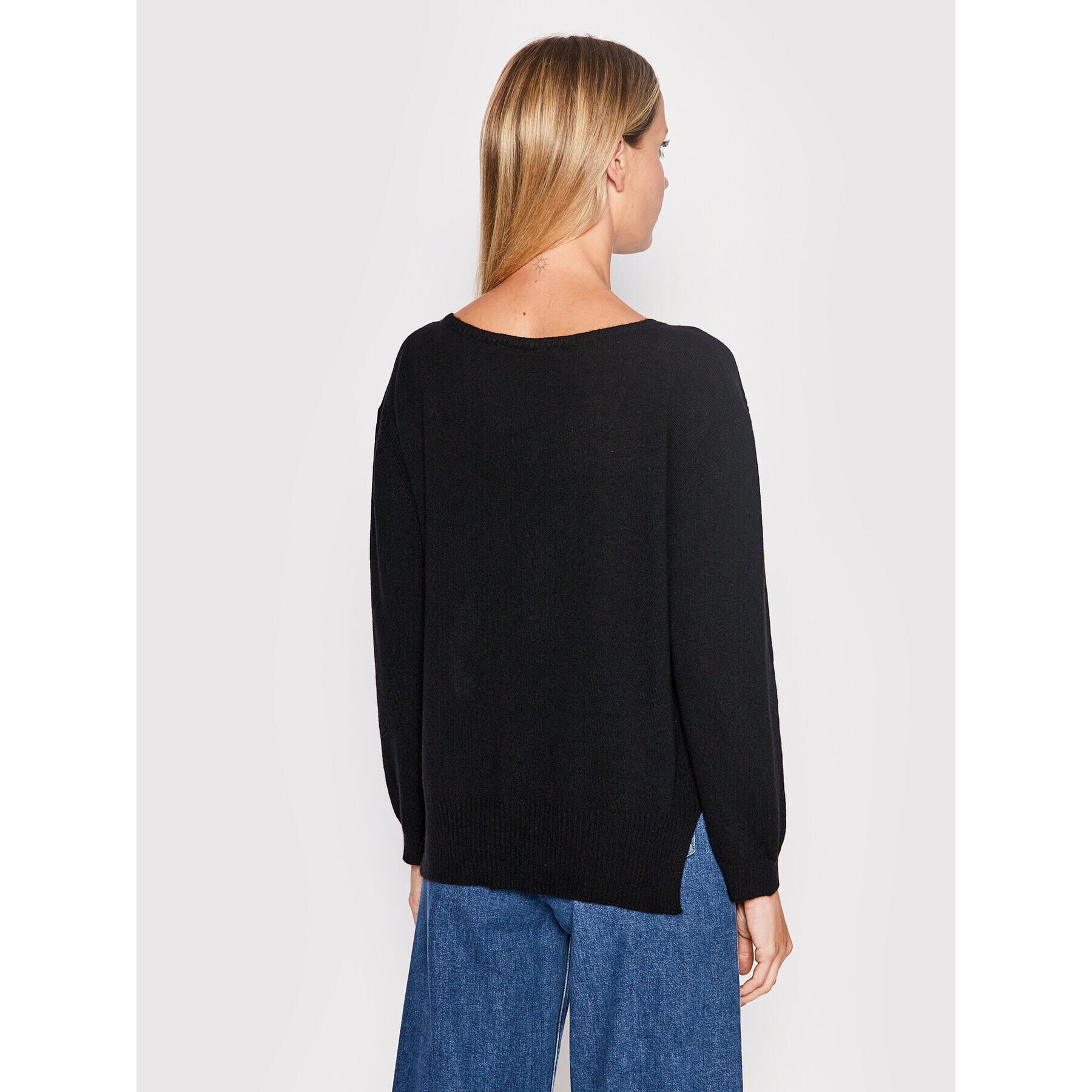 TWINSET Пуловер 222TP3350 Черен Regular Fit - Pepit.bg