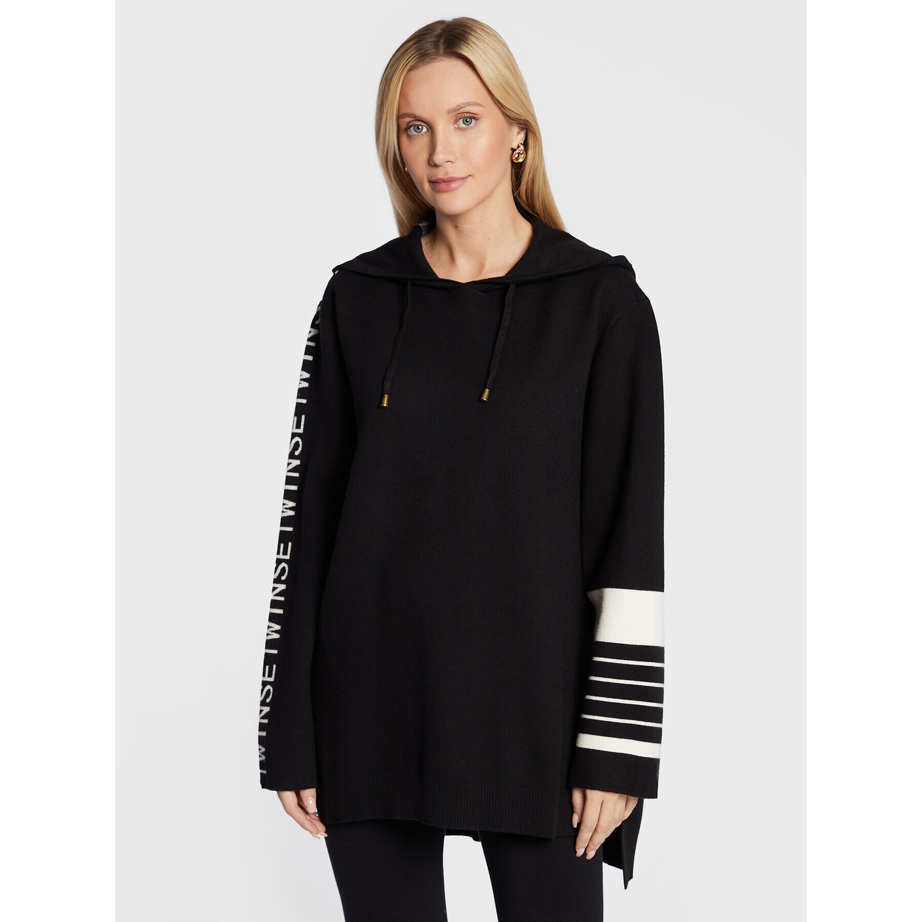 TWINSET Пуловер 222TP3431 Черен Regular Fit - Pepit.bg